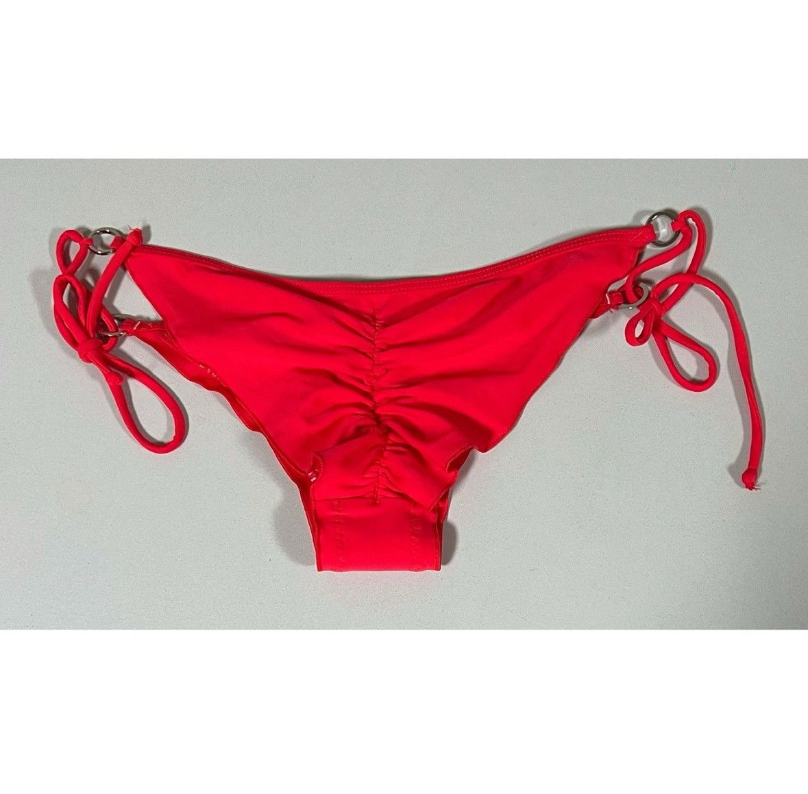 Body Glove × Designer × Vintage Body Glove Red Ruched String Bikini Swim Bottoms Size S ❤️✨ Size ONE SIZE - 5 Thumbnail