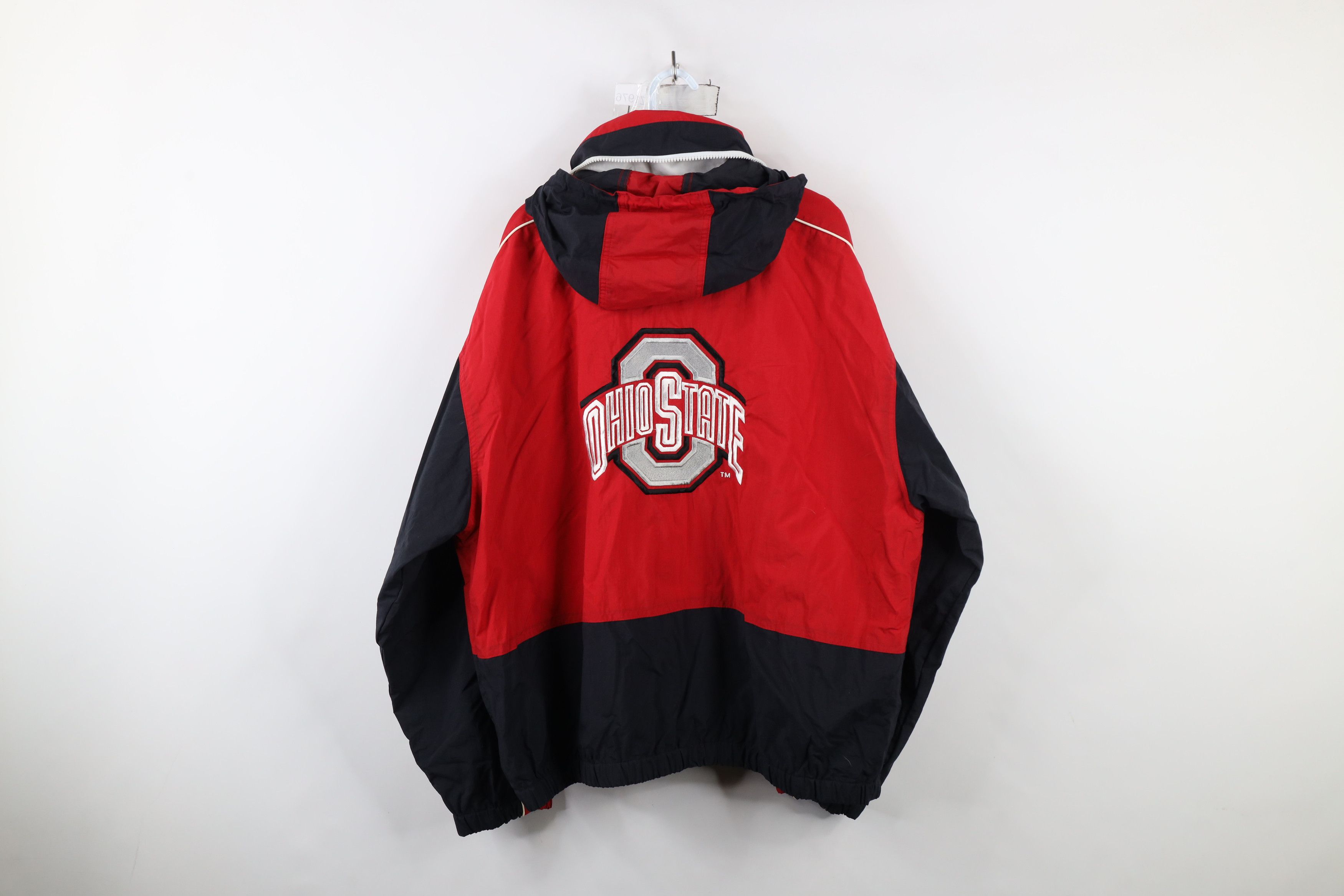 Vintage Vintage 90s Ohio State University Hooded Windbreaker Jacket Size US XL / EU 56 / 4 - 13 Thumbnail