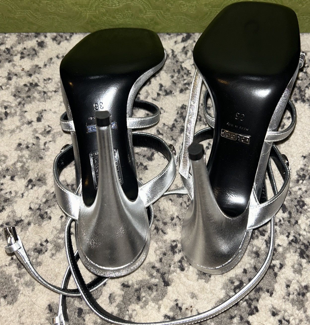 Gucci Gucci Roman Slim Horsebit Wdivine 105 Sandal Size US 6.5 / IT 36.5 - 5 Thumbnail