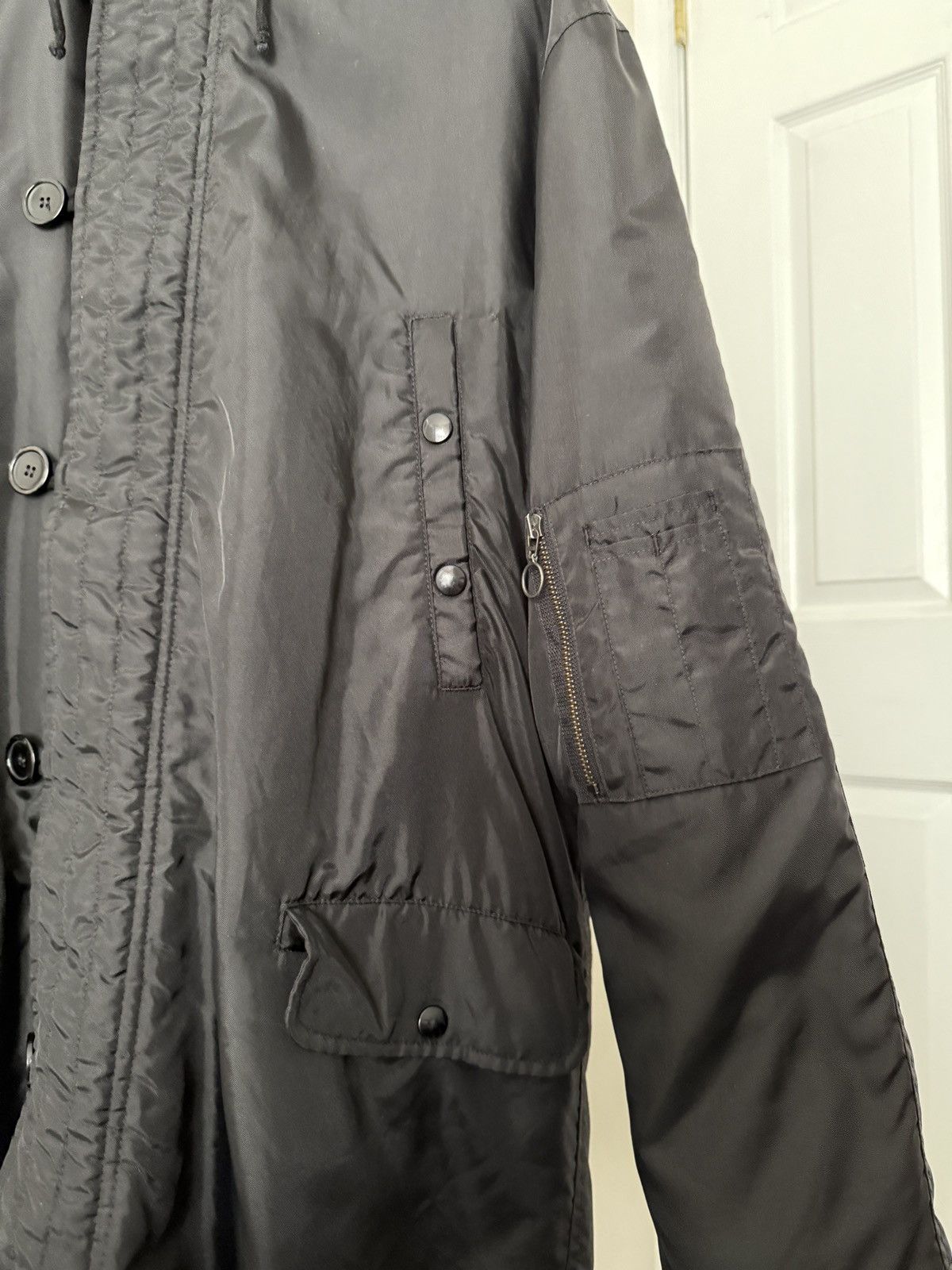 Raf Simons Raf Simons A/W04 “Waves” Black Parka Size US M / EU 48-50 / 2 - 7 Thumbnail