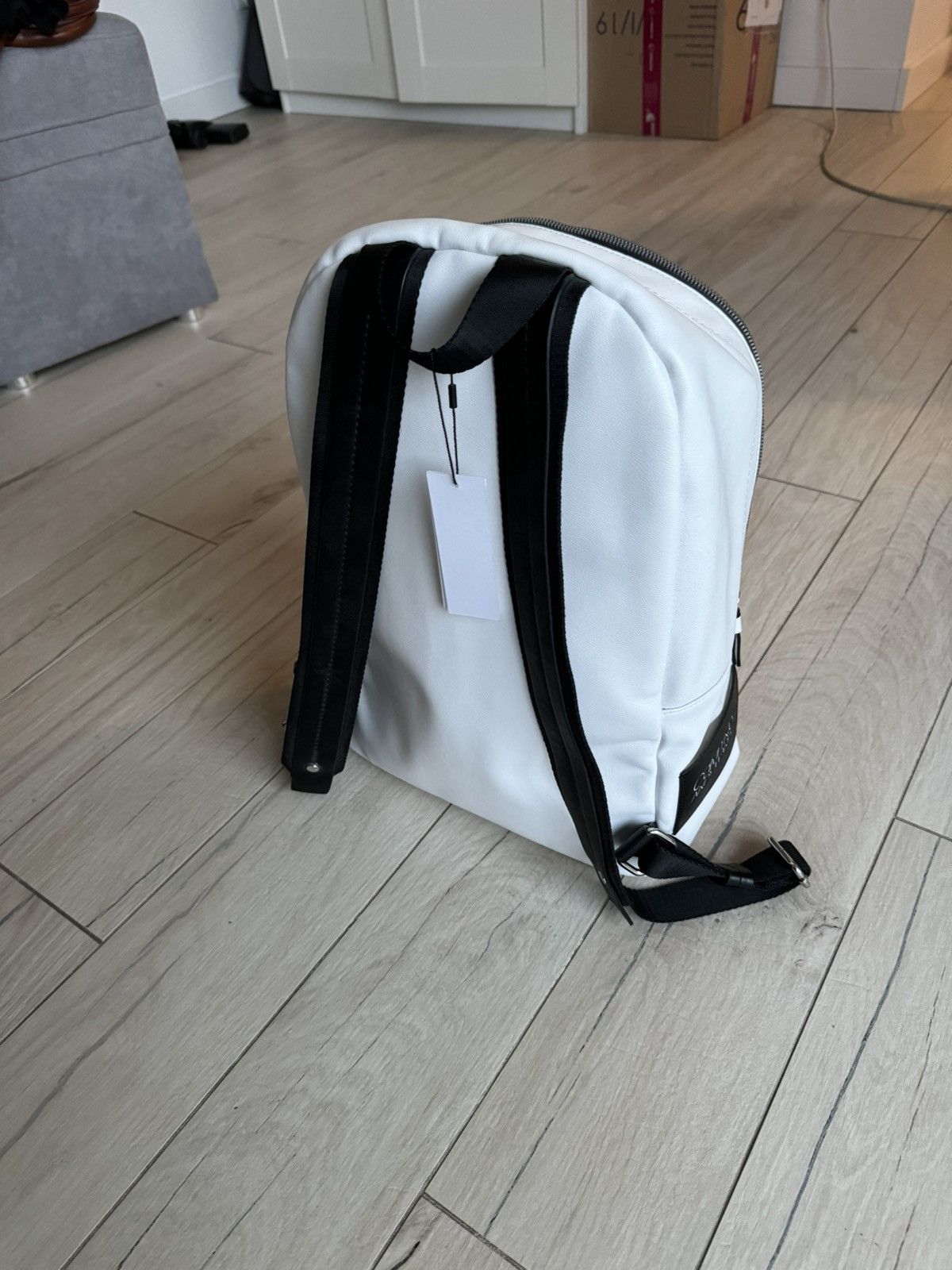 Calvin Klein 205W39NYC Calvin Klein X Andy Warhol New York Bridge White Backpack Size ONE SIZE - 4 Thumbnail