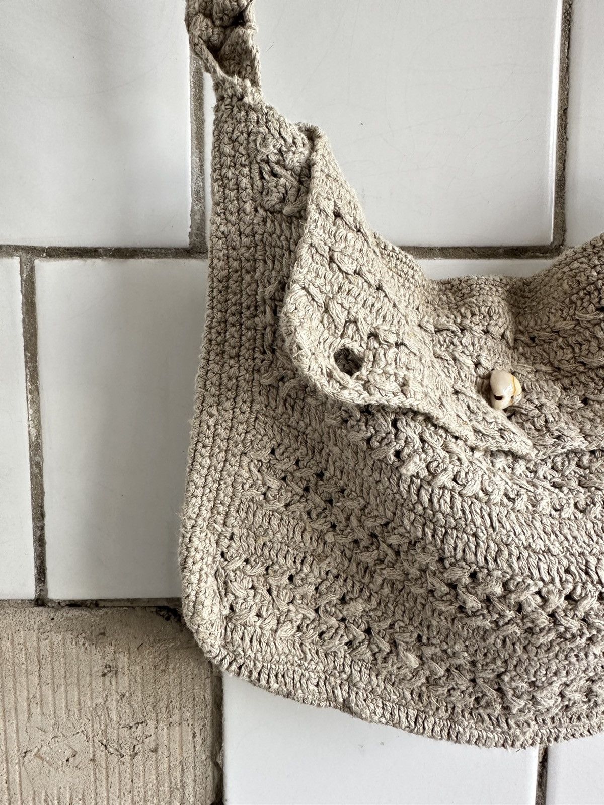 Japanese Brand Vintage Japanese Style Knit Shoulders Bag Y2K 00s USA Size ONE SIZE - 4 Thumbnail
