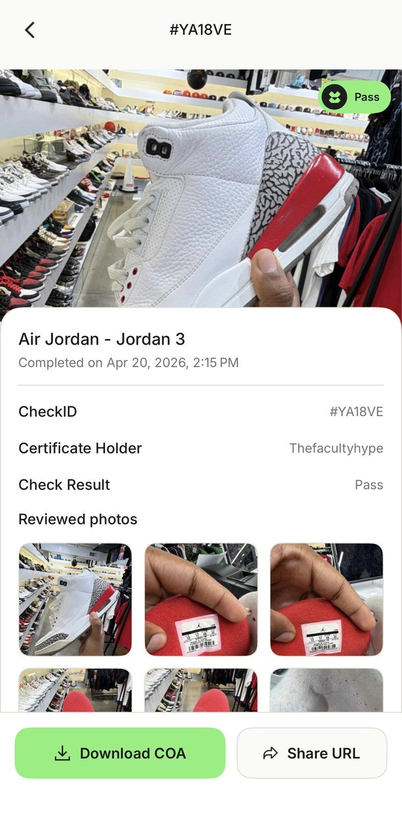 Jordan Brand Air Jordan 3 Hall of Fame Size 12 (2018) Size US 12 / EU 45 - 11 Thumbnail