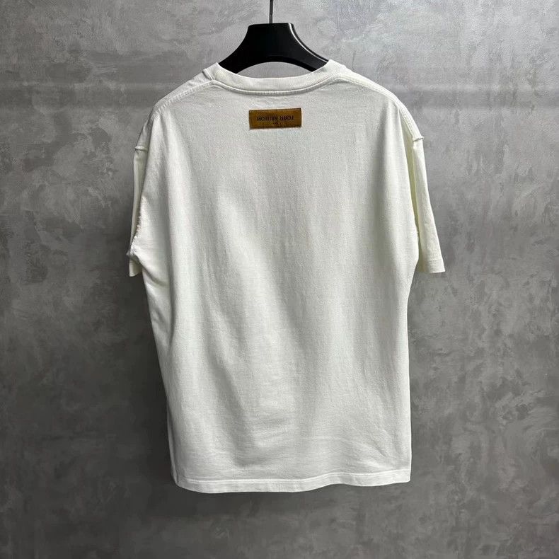 Louis Vuitton Louis Vuitton White floral print logo short sleeve Size US L / EU 52-54 / 3 - 2 Thumbnail