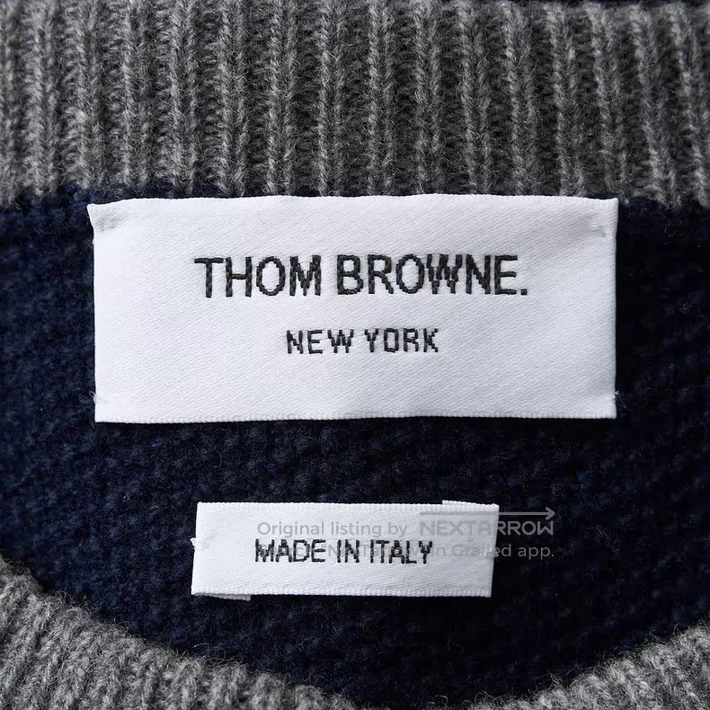 Thom Browne Thom Browne Navy Striped Knit Top Size US XL / EU 56 / 4 - 7 Thumbnail