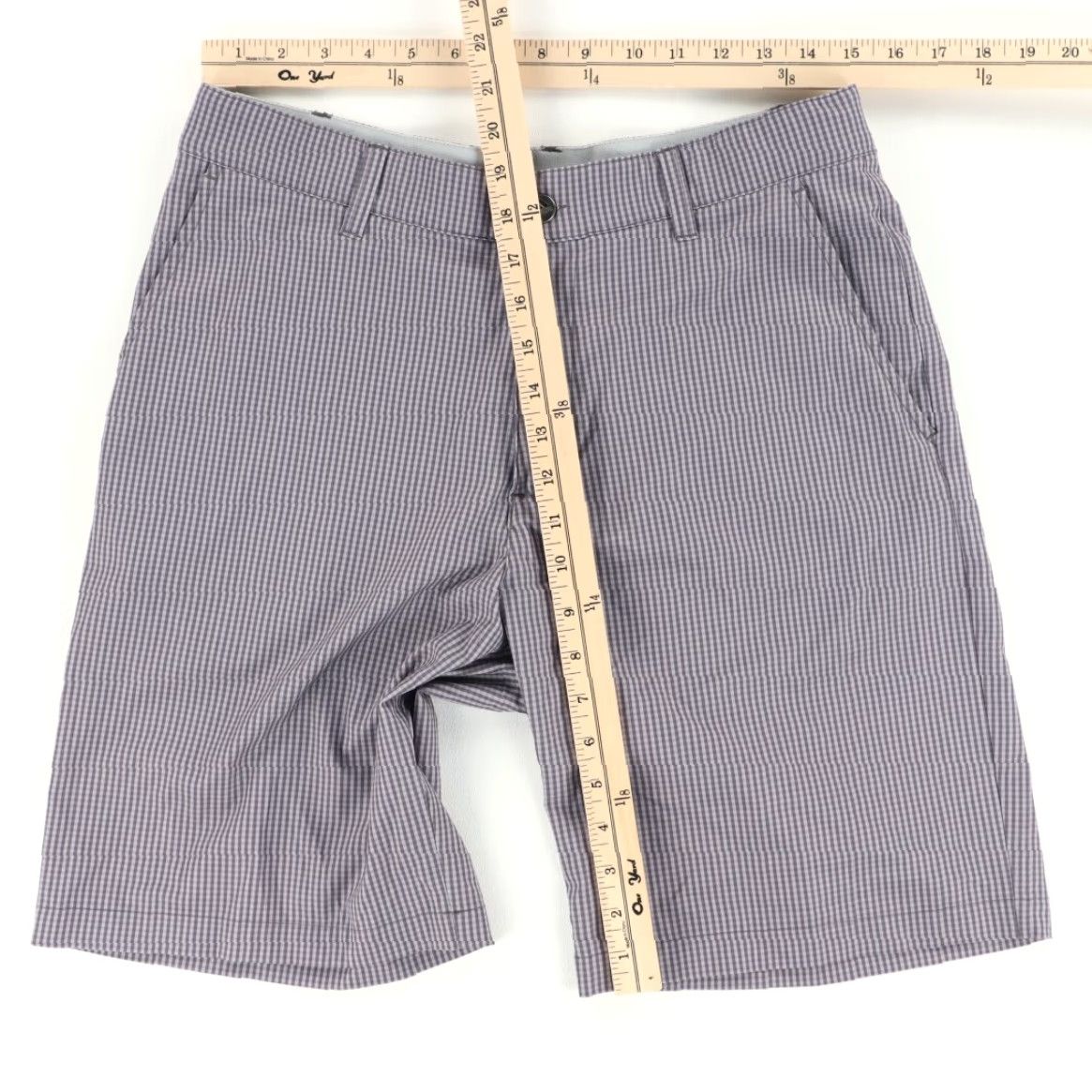 Adidas **Adidas Stretch Polyester Microfiber Gray Check Men's Golf Shorts 32** User: Adidas Stretch Polyester Microfiber Gray Check Men's Golf Shorts 32 Size US 32 / EU 48 - 3 Thumbnail