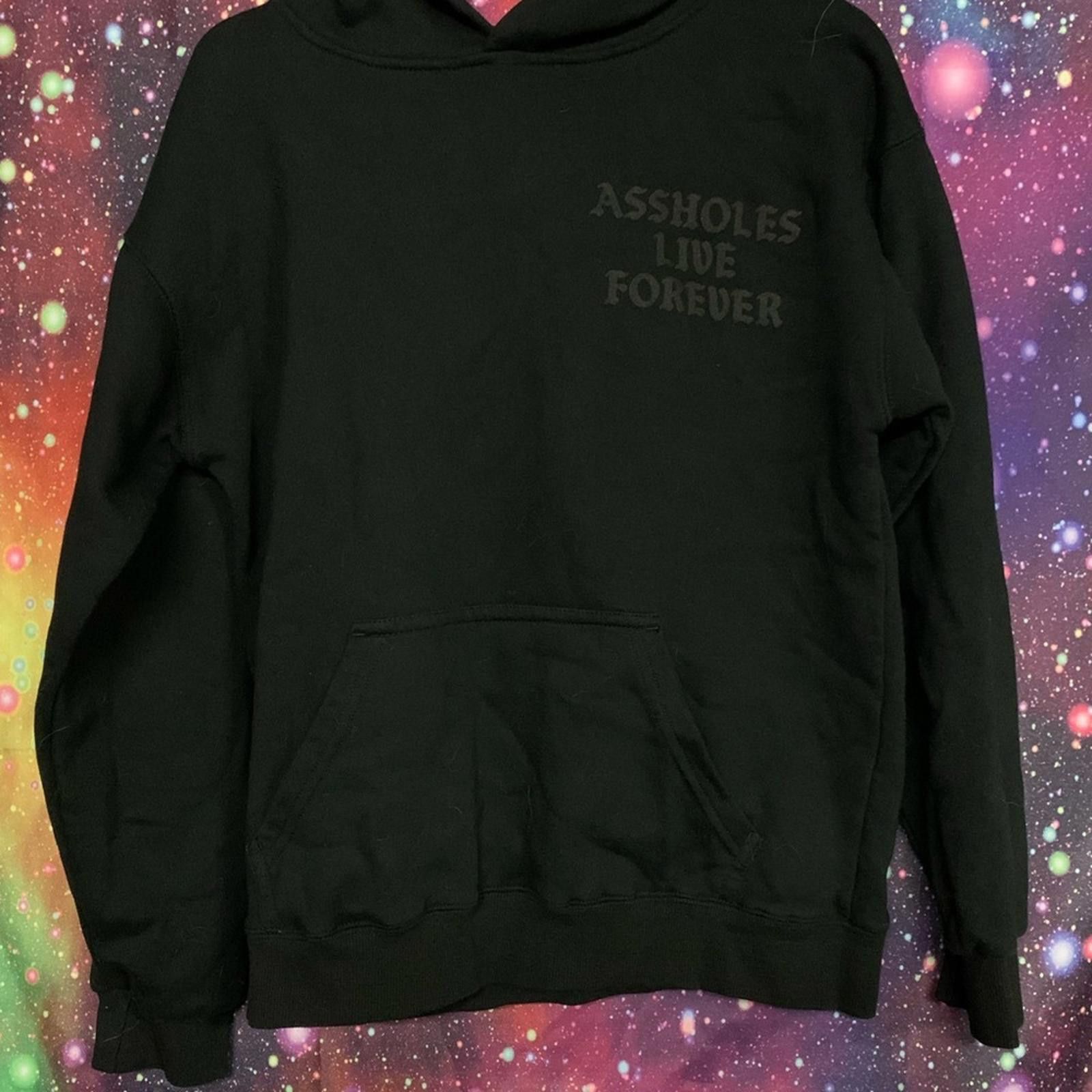 Designer Black Graphic Hoodie Size US M / EU 48-50 / 2 - 1 Thumbnail