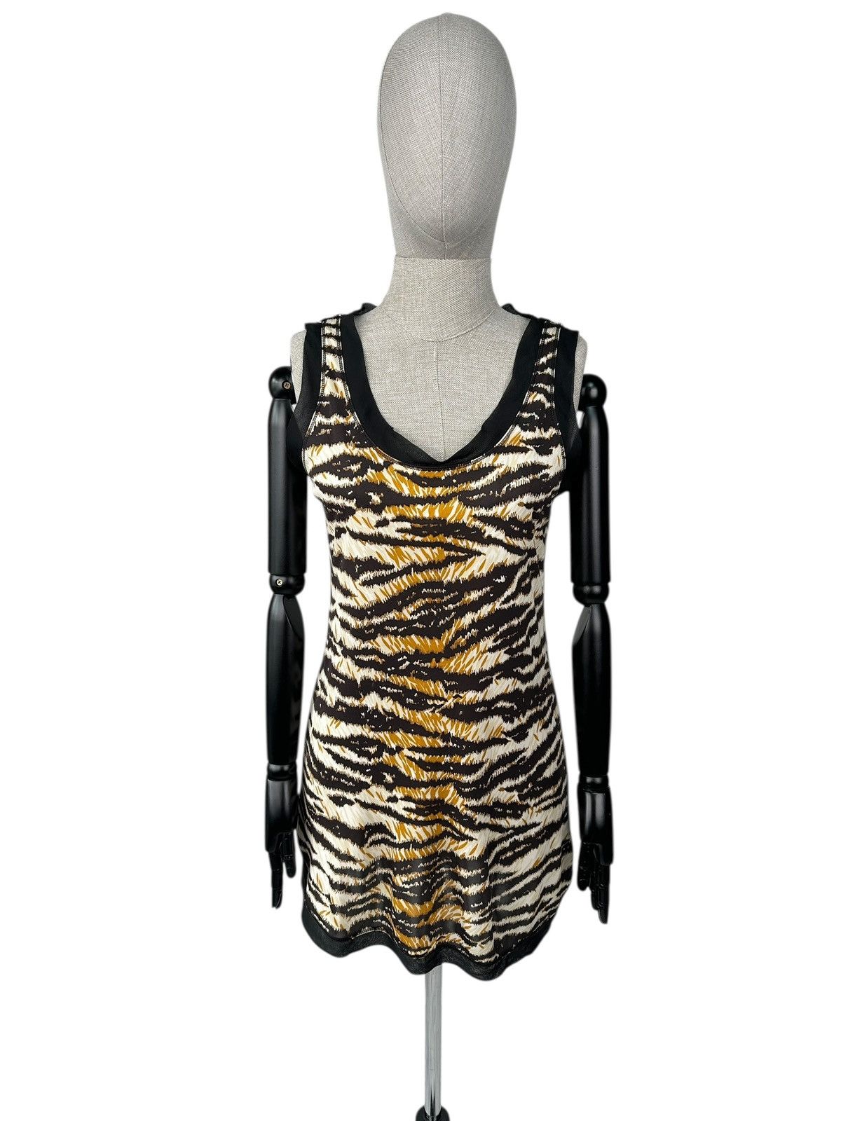 Dolce & Gabbana DOLCE & GABBANA Sleeveless Tiger Animal Print Viscose Dress Size S / US 4 / IT 40 - 1 Thumbnail