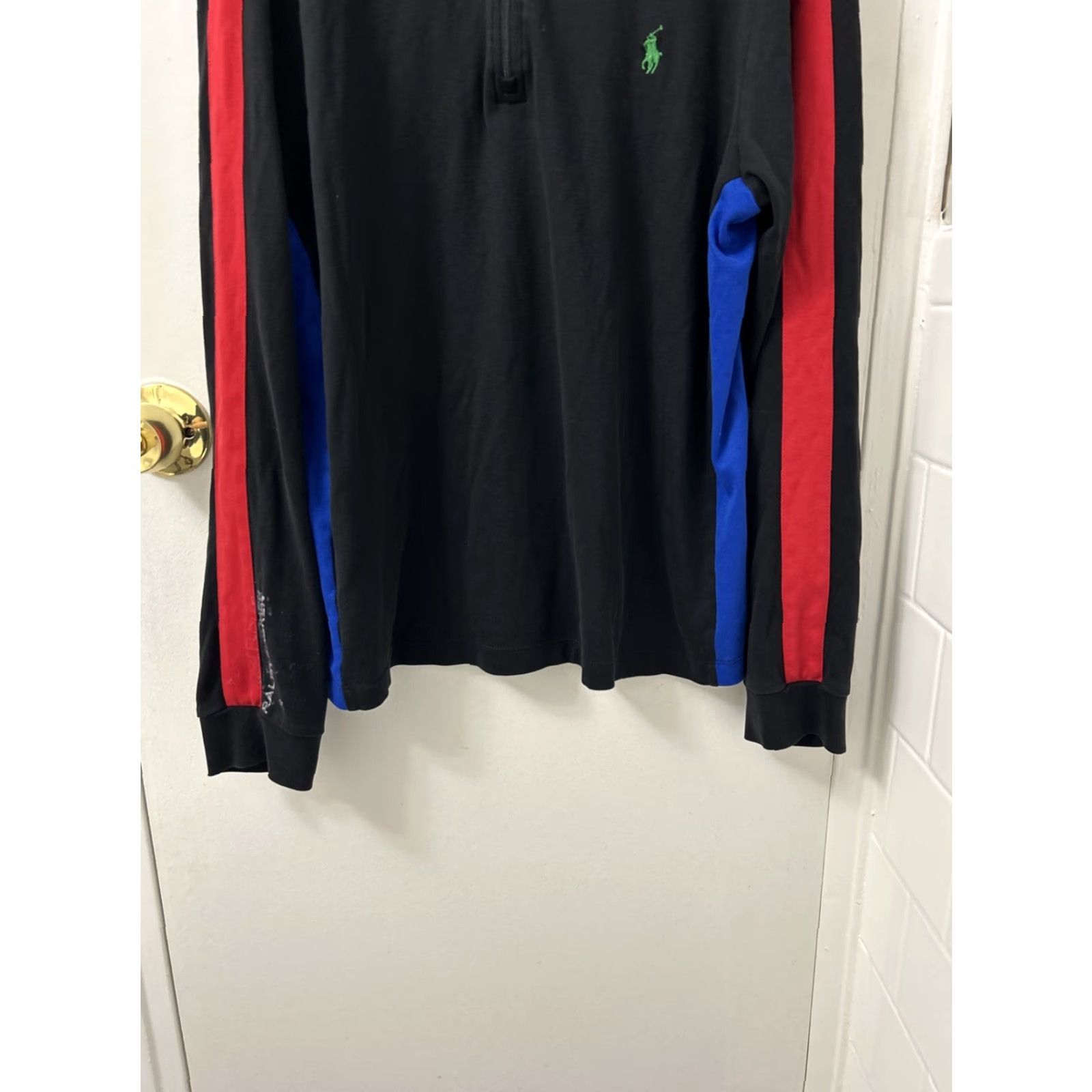 Polo Ralph Lauren Polo Ralph Lauren 1/4 Zip Mens L Black Pullover Sport Sweater Size US L / EU 52-54 / 3 - 3 Thumbnail