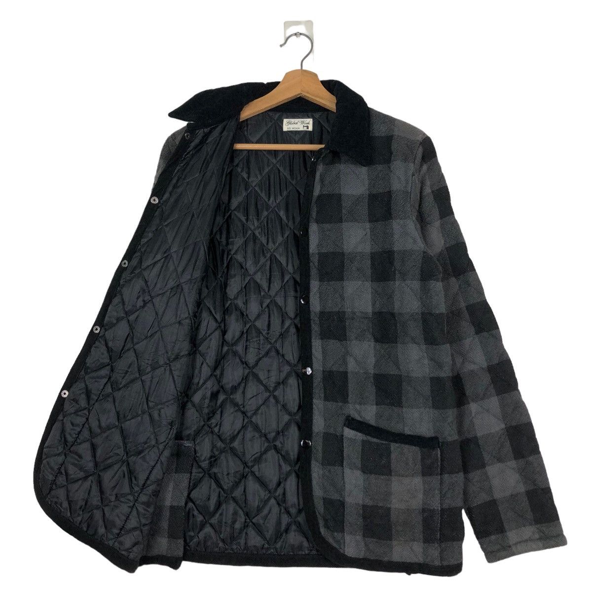 Issey Miyake 🔥Vintage Quilted Button Jacket Global Work Japan Tartan Size US M / EU 48-50 / 2 - 11 Thumbnail