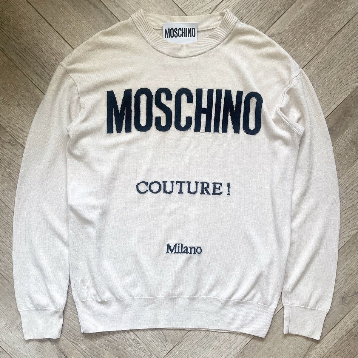 Moschino Moschino Couture Mainline Virgin Wool Spell out Jumper Size M / US 6-8 / IT 42-44 - 1 Thumbnail
