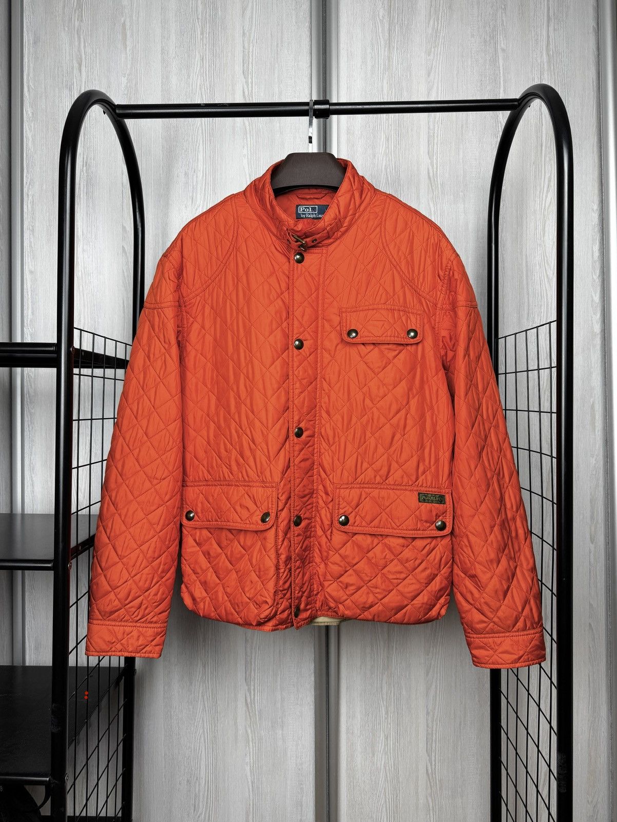 Polo Ralph Lauren Polo Ralph Lauren Orange Quilted Cadwell Bomber Jacket sz XL Size US XL / EU 56 / 4 - 1 Thumbnail
