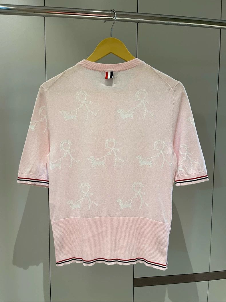 Thom Browne Thom browne Cherry blossom pink line villain stripe medium- Size S / US 4 / IT 40 - 3 Thumbnail