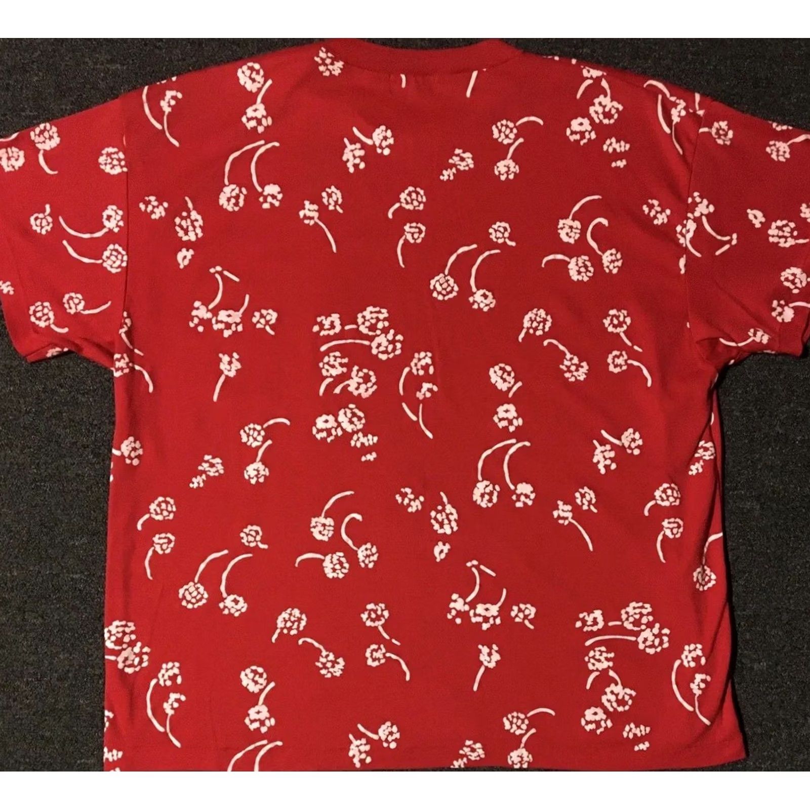 Vintage VINTAGE 90s Flower Abstract Art All Over Print Shirt XL USA Grunge 80s Red Mens Size US XL / EU 56 / 4 - 2 Thumbnail