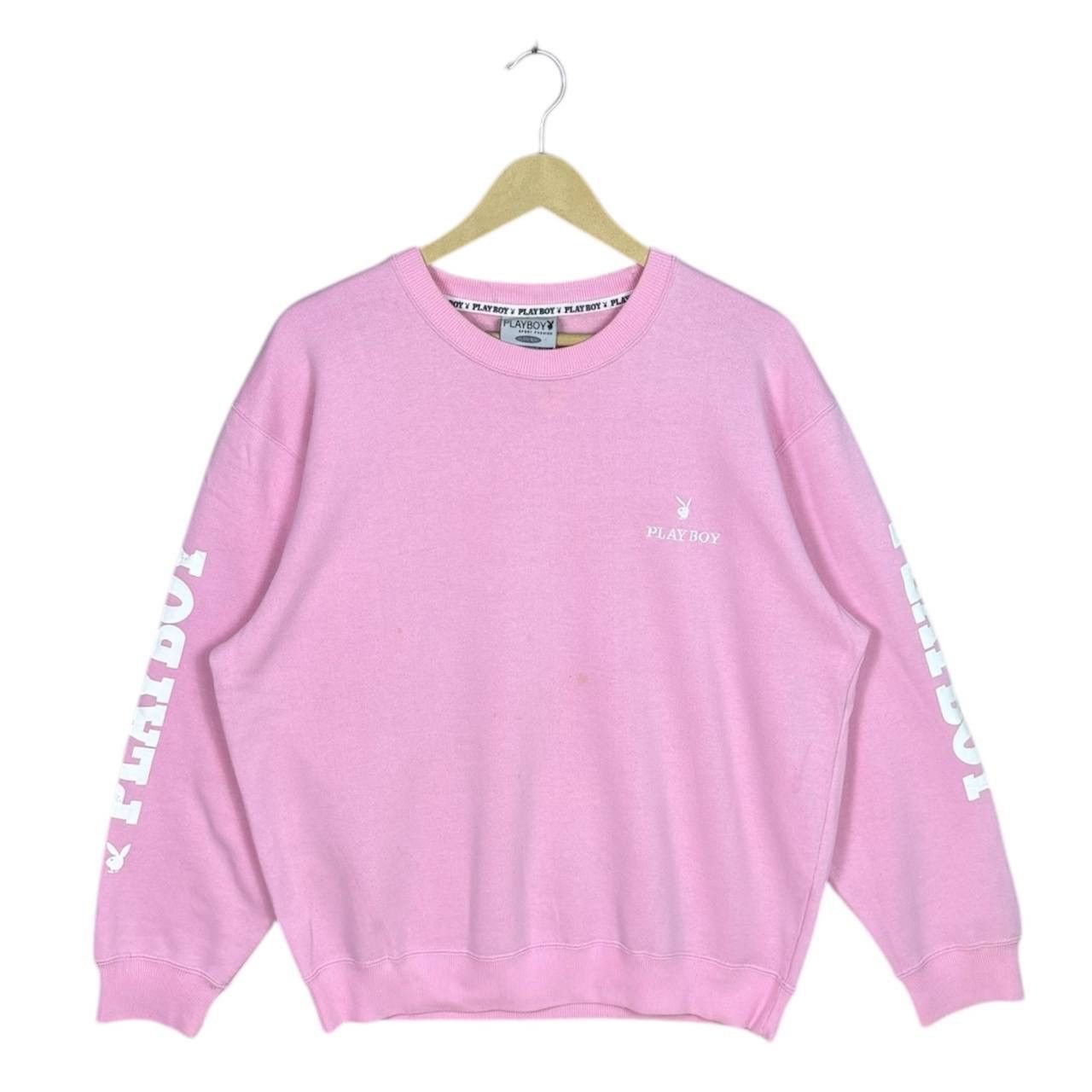 Playboy Pink Playboy Bunny Big Logo Sweatshirt Jumper Crewneck Size US XL / EU 56 / 4 - 2 Thumbnail