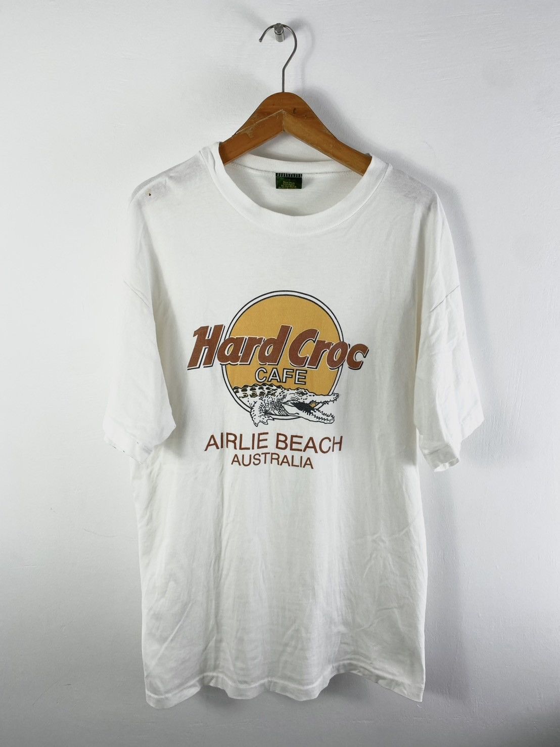 Hard Rock Cafe Vintage Hard Croc Cafe Graphic Funny Tee Size US XXL / EU 58 / 5 - 1 Thumbnail