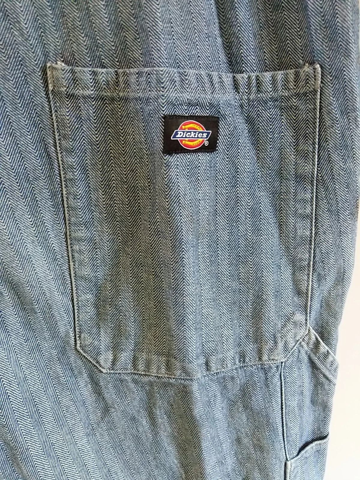 Dickies VTG DICKIES BLUE HERRINGBONE JUMPSUIT COVERALLS Size US 35 - 6 Thumbnail