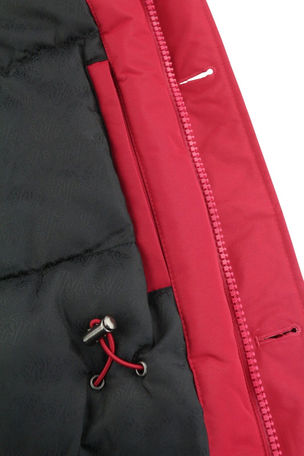 Roberto Cavalli L Red Hooded Padded Fur Parka 86883 Size US L / EU 52-54 / 3 - 6 Thumbnail