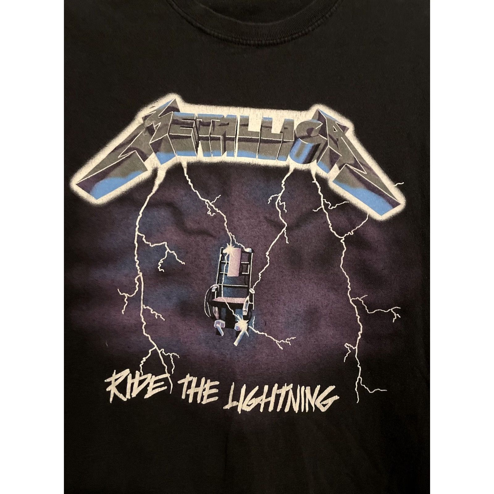 Vintage Metallica Ride The Lightning Shirt Black Graphic Print L Men Shirt Band 90s Mens Size Large Size US L / EU 52-54 / 3 - 2 Thumbnail