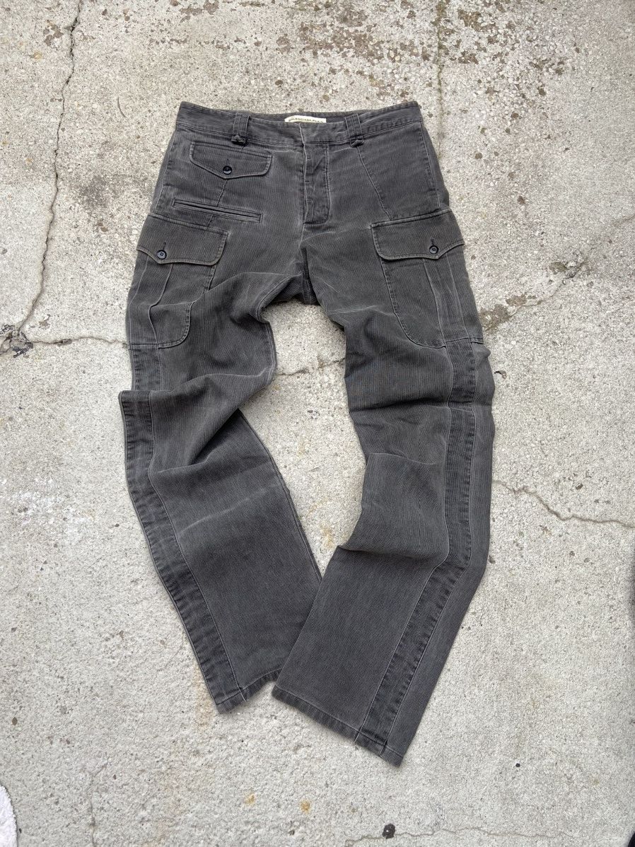 Balenciaga × Vintage STEAL🔥Vintage Balenciaga Grey Corduory Cargo Pants Size US 30 / EU 46 - 1 Thumbnail