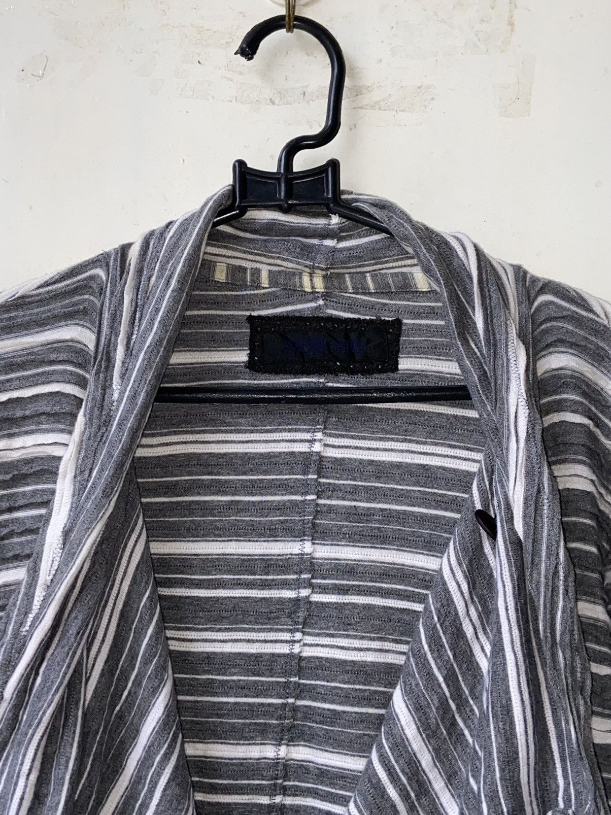5351 POUR LES HOMMES KOHSHIN SATOH Grey Blazer Cardigan Size US S / EU 44-46 / 1 - 4 Thumbnail