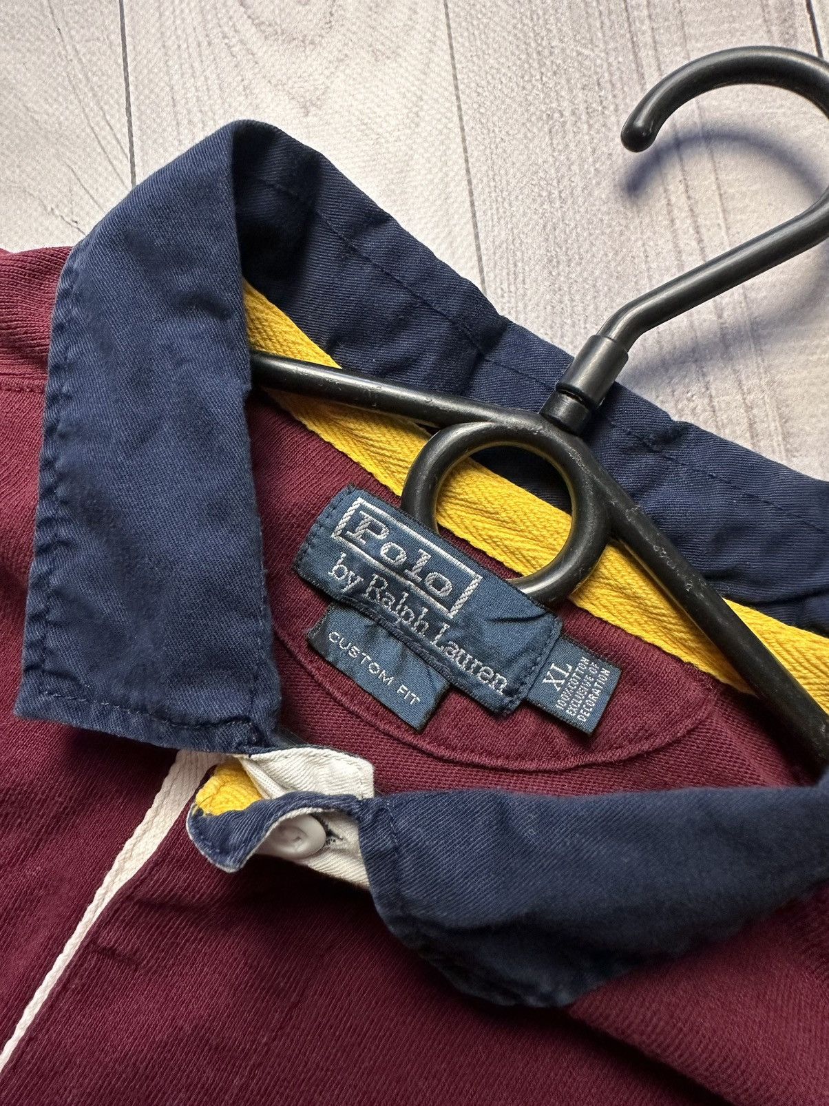 Polo Ralph Lauren × Vintage Vintage Polo Ralph Lauren Long sleeve rugby jersey XL logo Size US XL / EU 56 / 4 - 4 Thumbnail