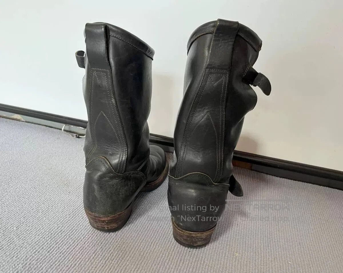 RRL Ralph Lauren vintage rrl black leather tall boots. Size US 10 / EU 43 - 4 Thumbnail