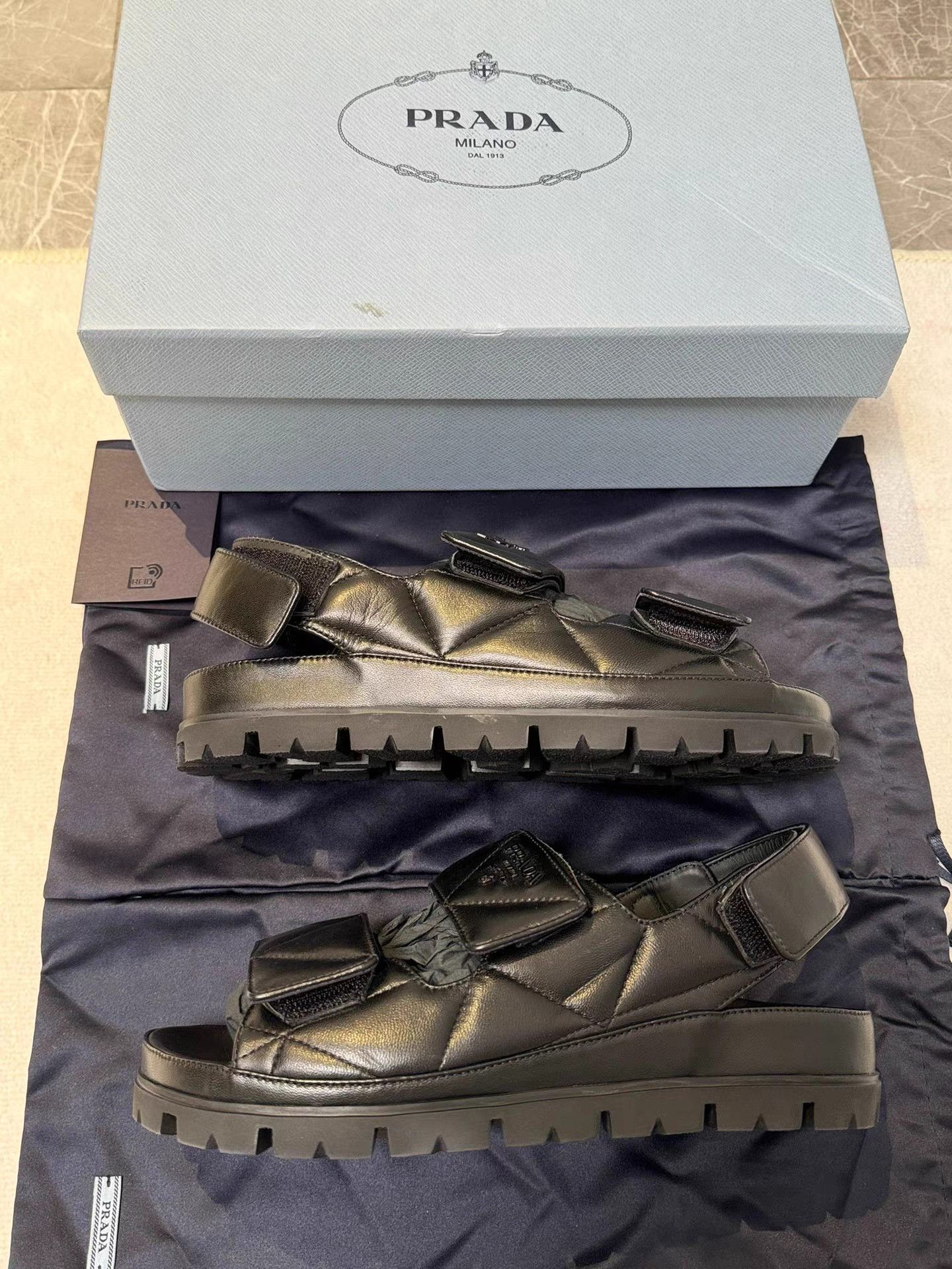 Prada Prada Women's Fussbett Sandals Slides K6 Size US 6 / IT 36 - 7 Thumbnail