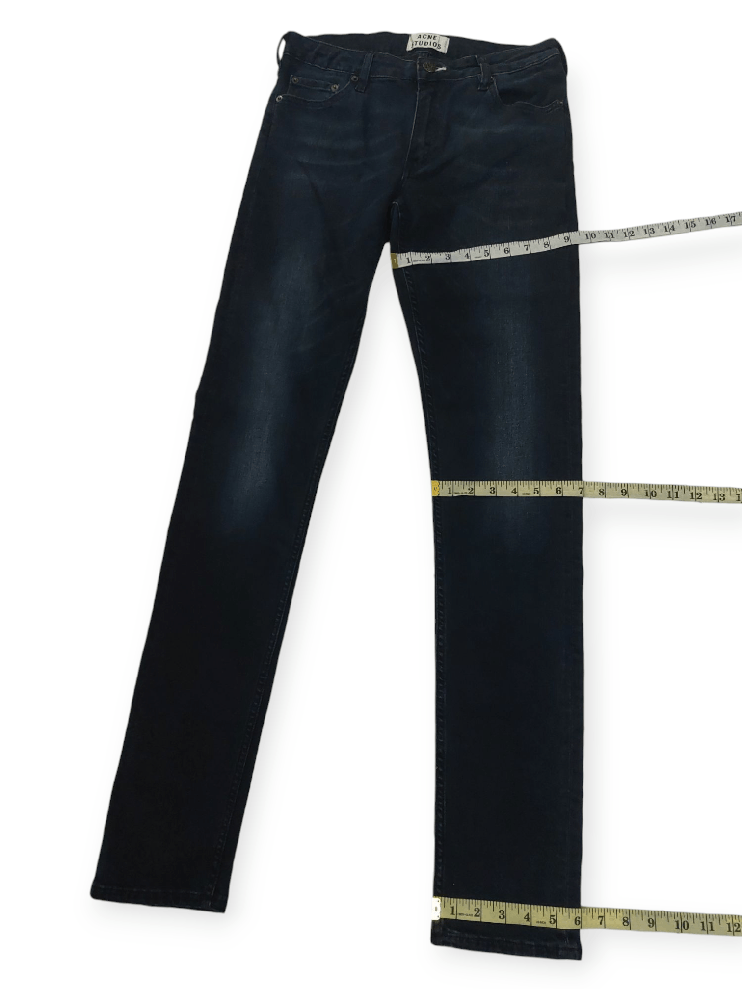 Acne Studios Flex Basement Skinny Black Jeans