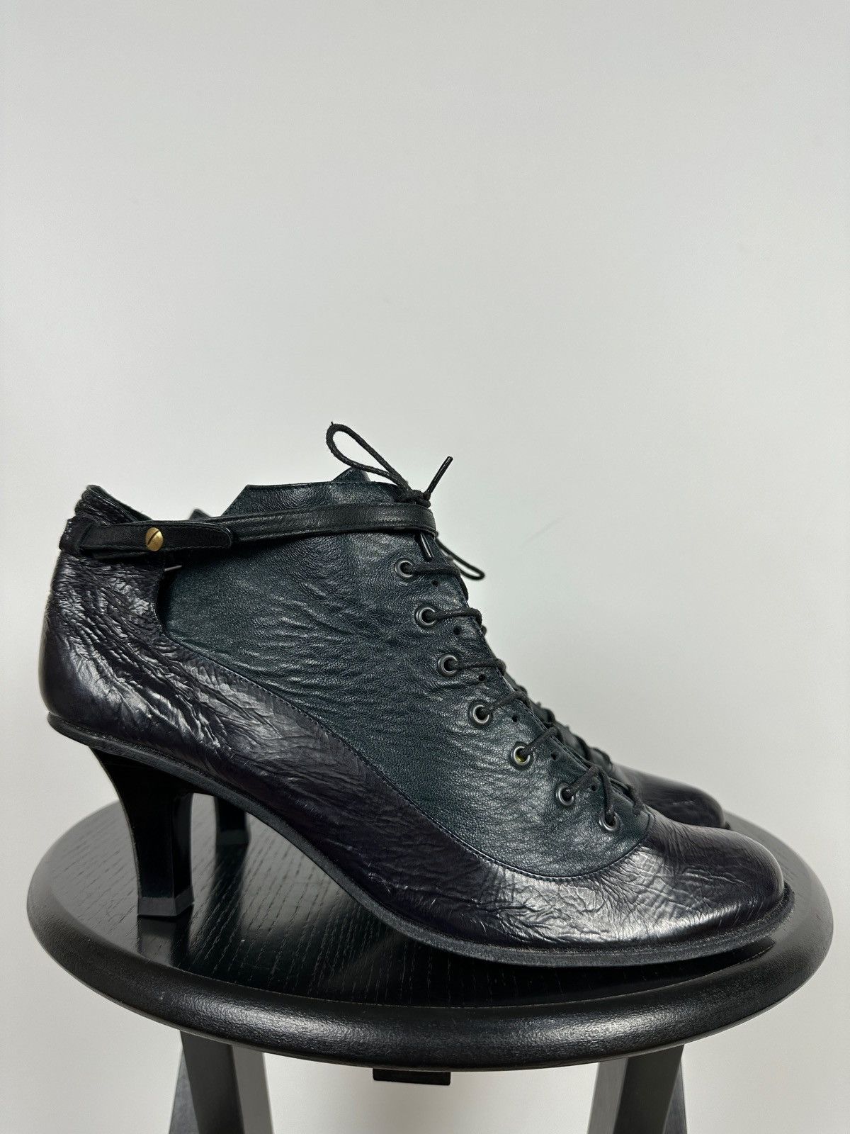 Marithe + Francois Girbaud Vintage Marithe Francois Girbaud Lace Up Ankle Boots Size US 10 / IT 40 - 4 Thumbnail