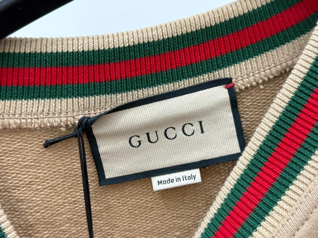 Gucci CC28 Interlocking G Torchon Cotton Sweatshirt in Brown Size US L / EU 52-54 / 3 - 3 Thumbnail