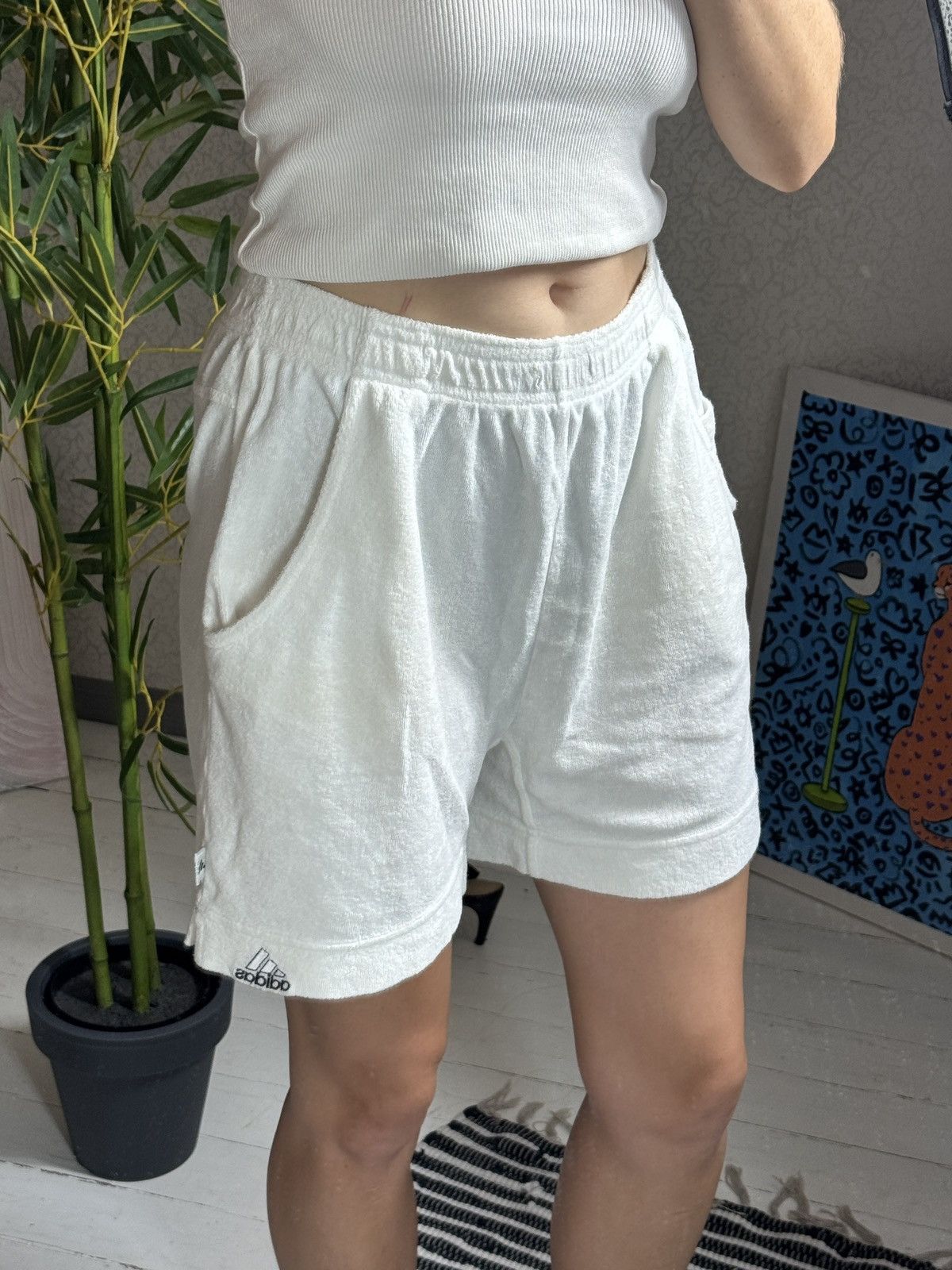 VINTAGE ADIDAS PLUSH Y2K SHORTS