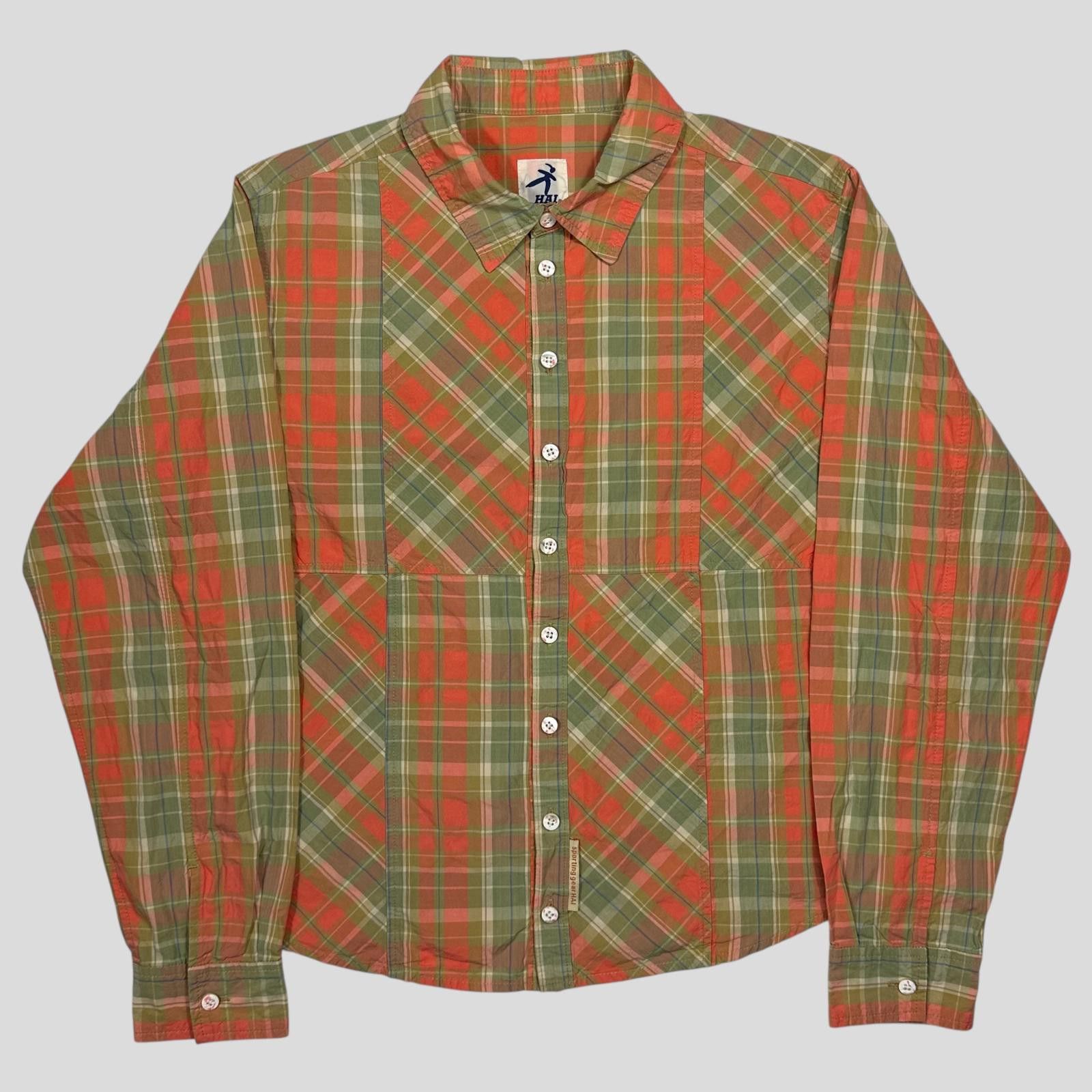 Issey Miyake Hai By Issey Miyake 90’s Asymmetrical Plaid Boxy Shirt - S/M Size US S / EU 44-46 / 1 - 5 Thumbnail