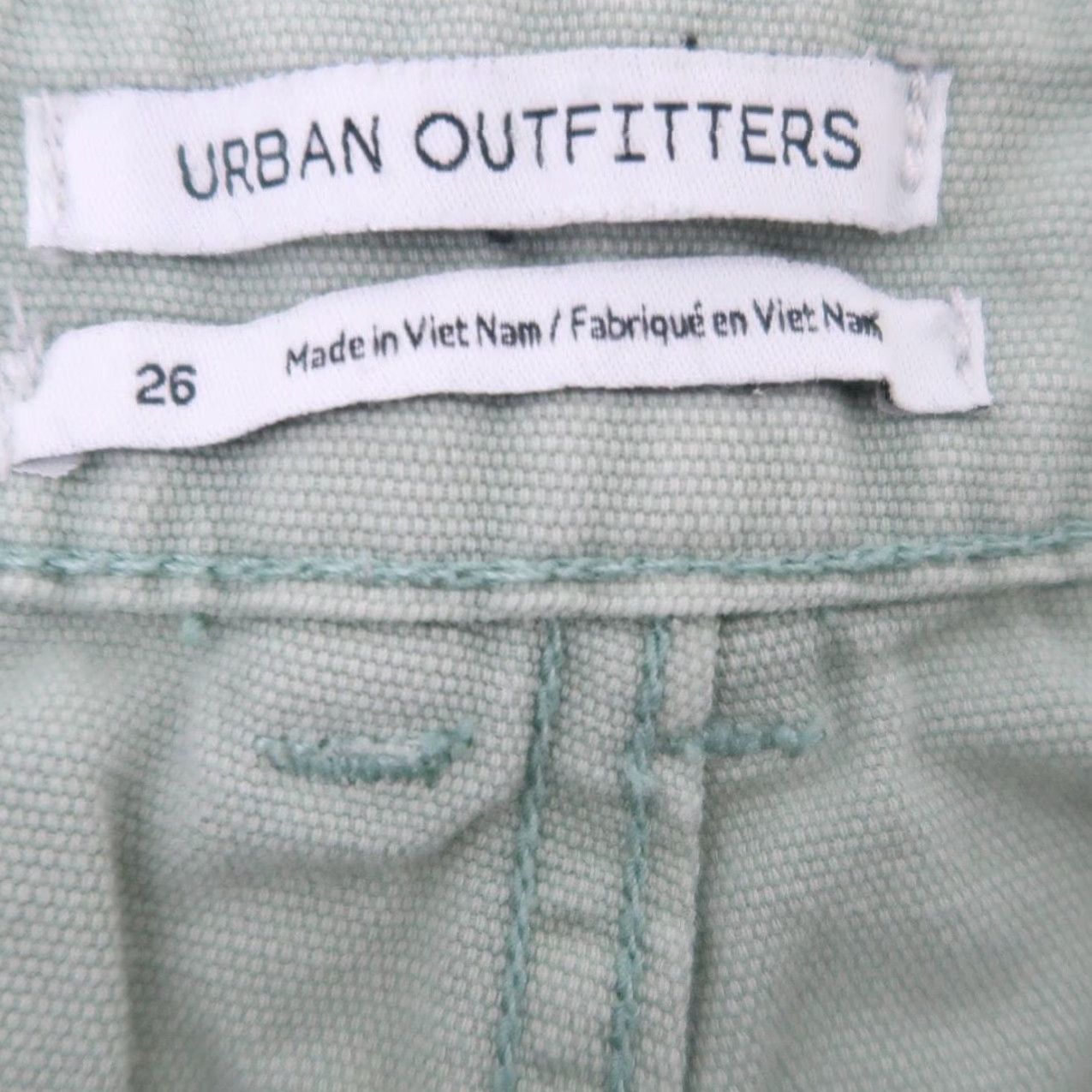 Urban Outfitters Urban Outfitters Jeans Women 26 Light Green Double Knee Denim Straight 100% Cotton Mid Rise Size 26" / US 2 / IT 38 - 4 Thumbnail