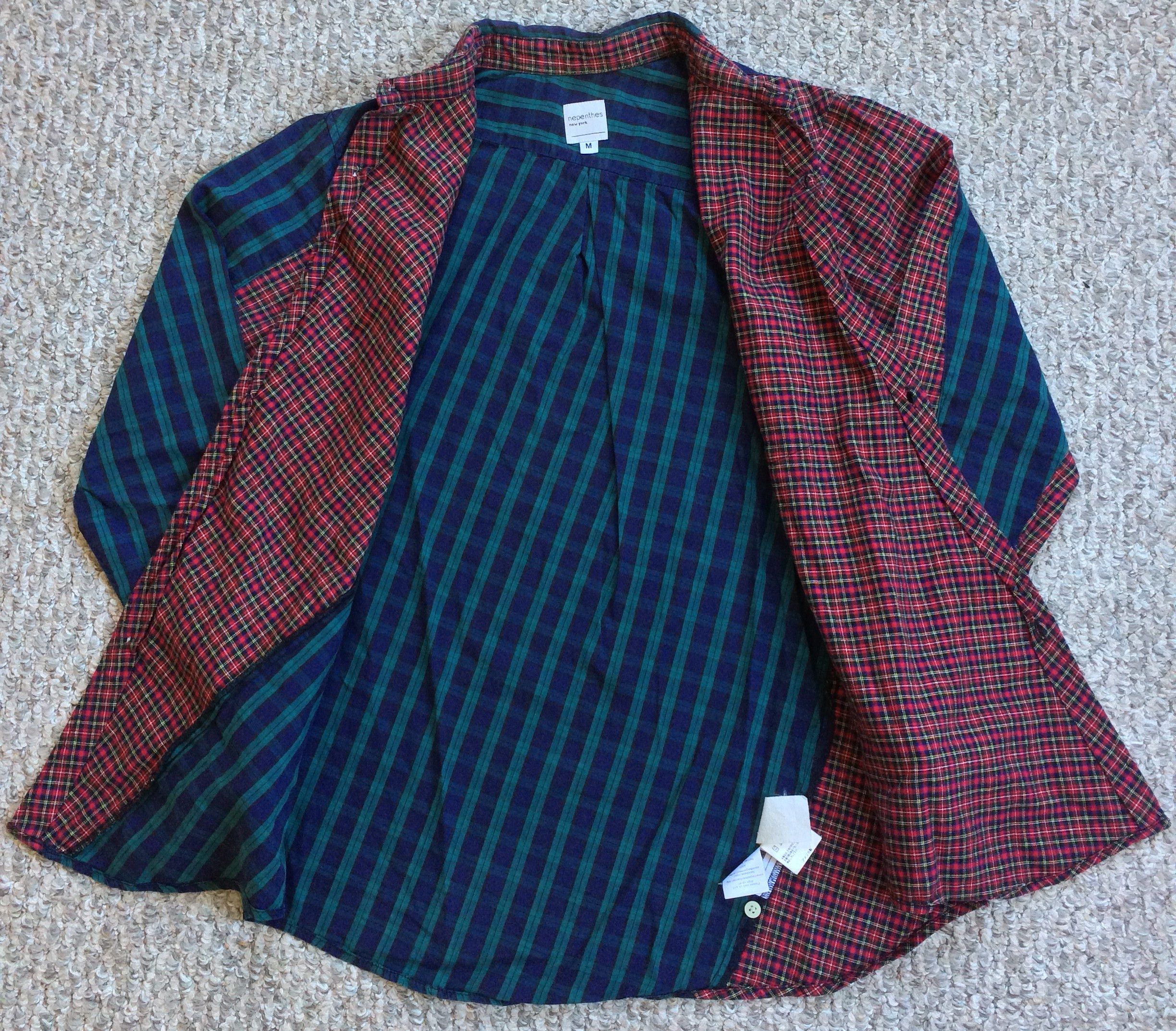 Nepenthes Nepenthes Rebuild Asymmetric Cut Button Up Shirt Size US M / EU 48-50 / 2 - 4 Thumbnail