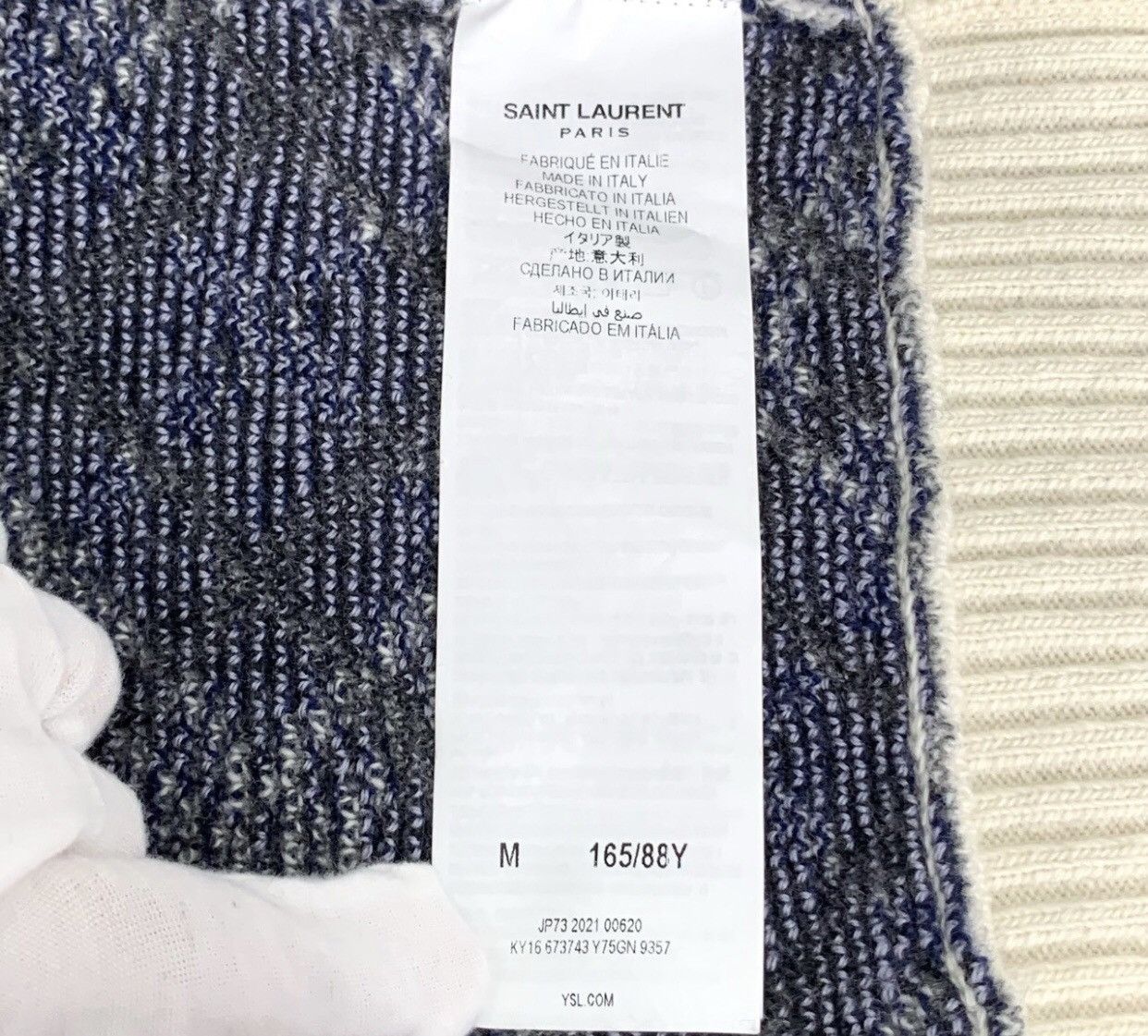 Saint Laurent Paris Saint Laurent SLP 22 plaid jacquard color blocked jacket Size US M / EU 48-50 / 2 - 6 Thumbnail