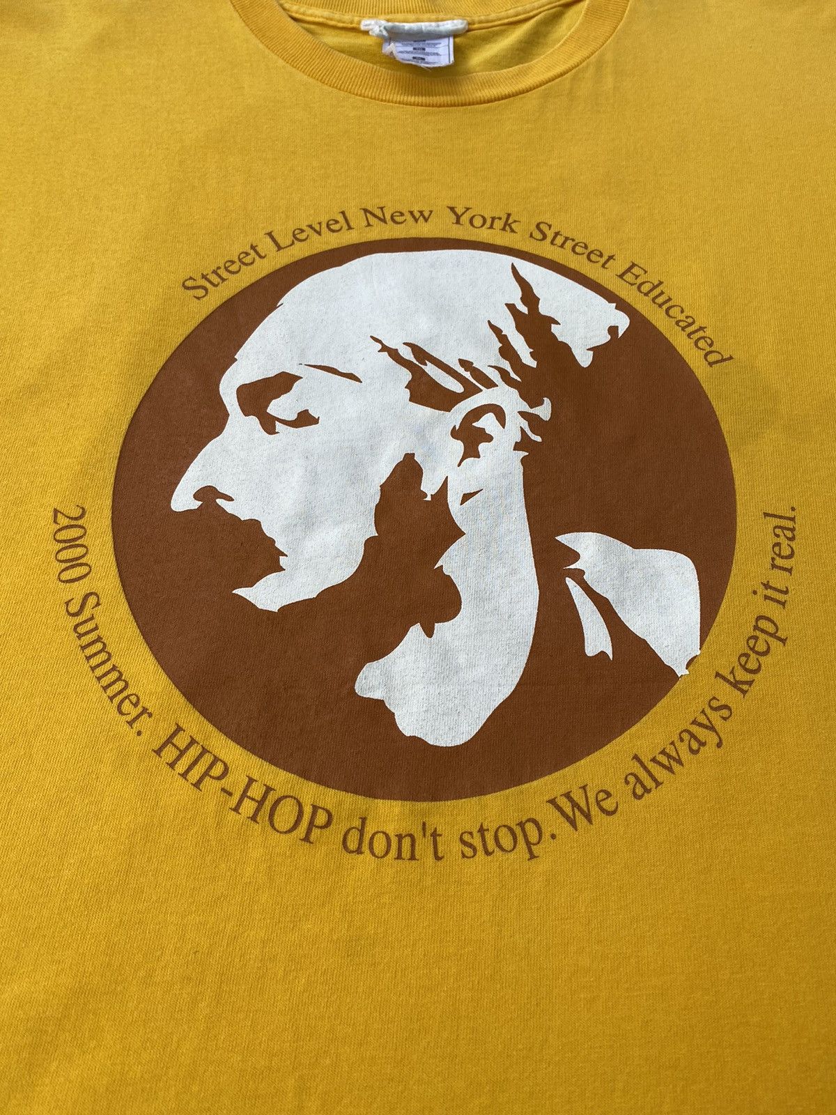 Rap Tees Vintage New York Summer Hip Hop Dont Stop Distressed Tees Size US XL / EU 56 / 4 - 6 Thumbnail