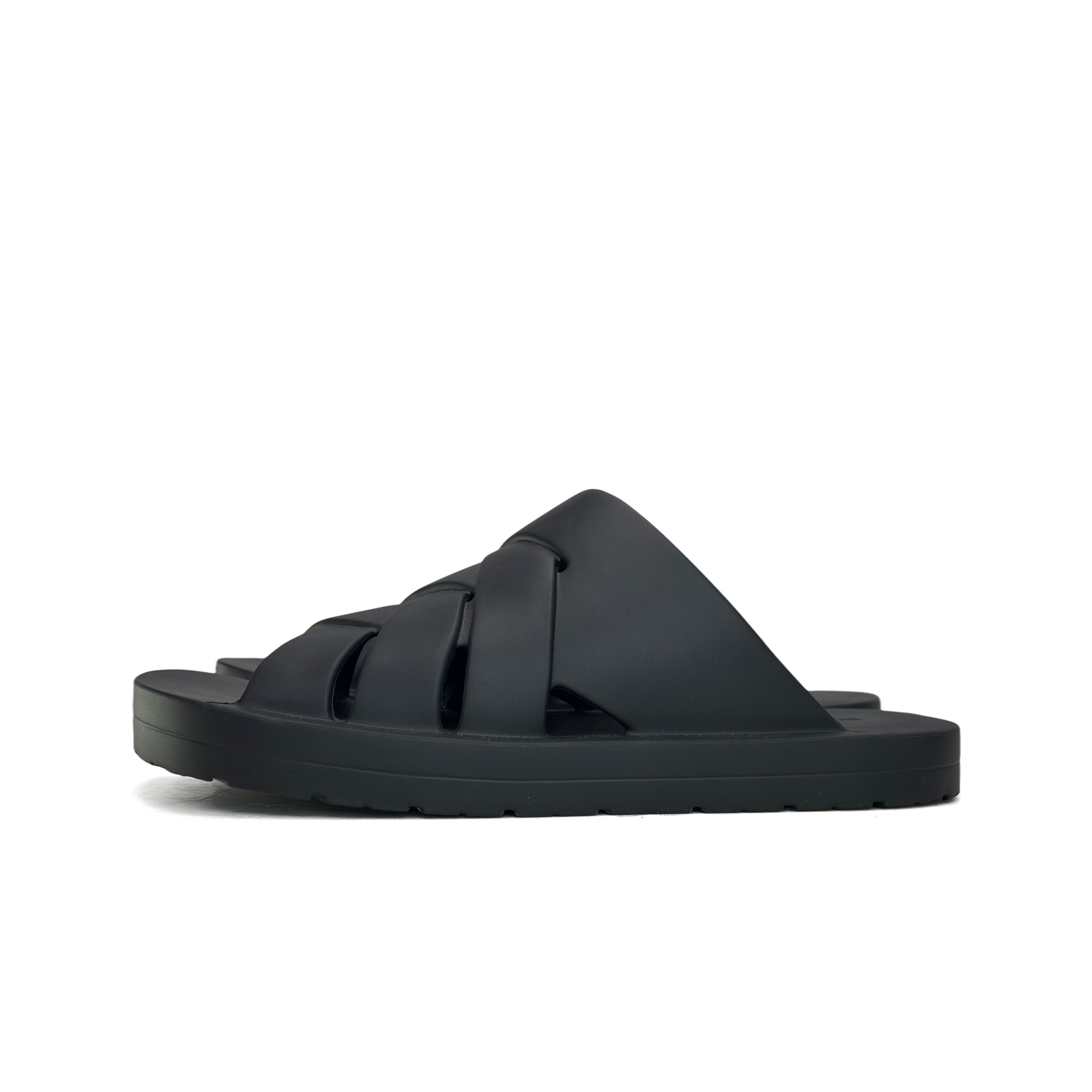Bottega Veneta Bottega Veneta Black Rubber Slides Size 41 Size US 8 / EU 41 - 1 Thumbnail