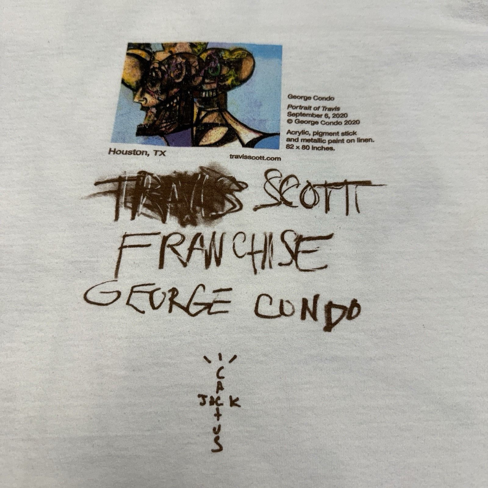 Travis Scott Travis Scott Cactus Jack George Condo Art T Shirt Men’s XL Size US XL / EU 56 / 4 - 4 Thumbnail