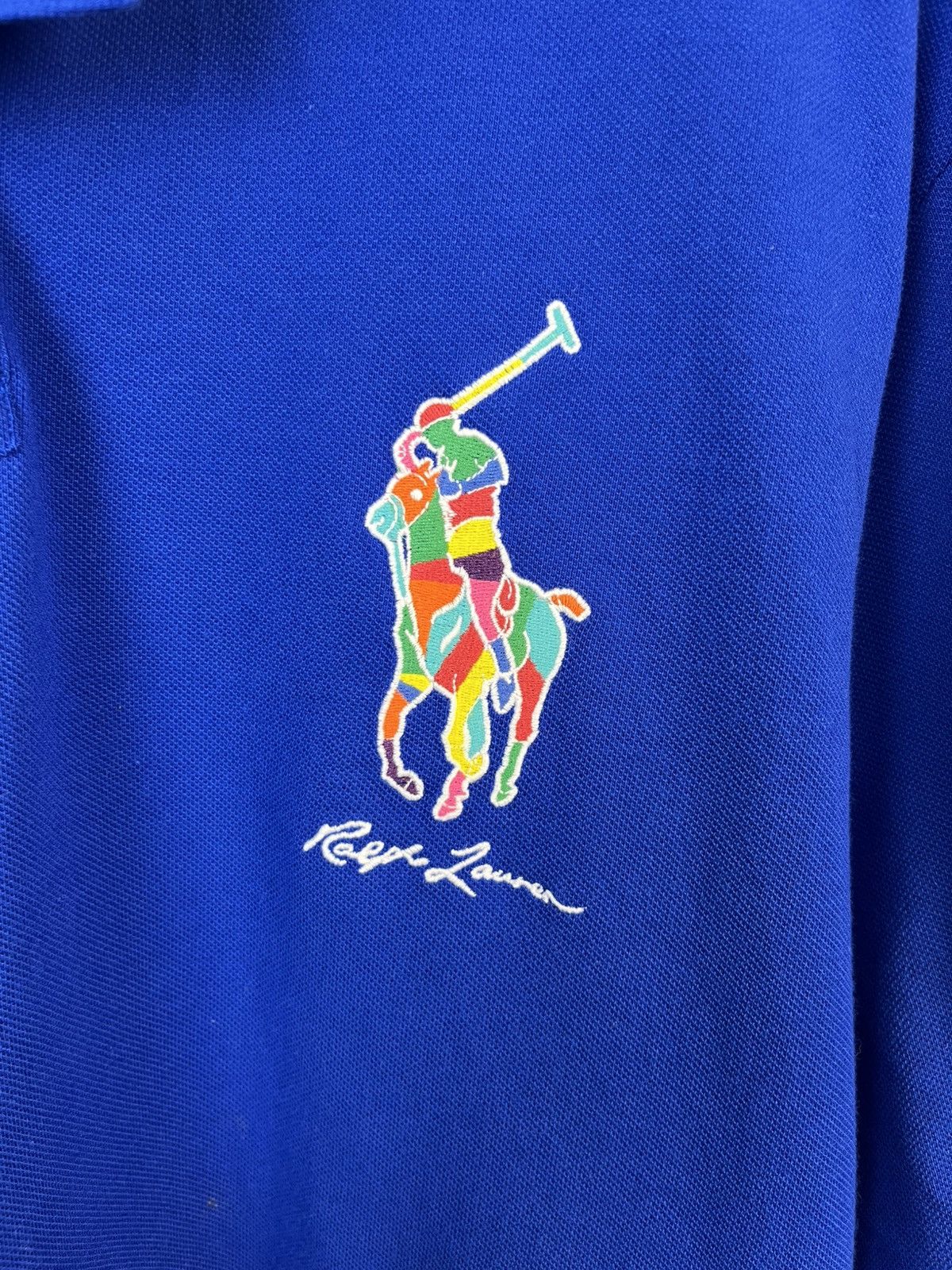 Polo Ralph Lauren × Ralph Lauren Ralph Lauren Luxury Multicolor Big Logo Cotton Polo Size US XXL / EU 58 / 5 - 5 Thumbnail