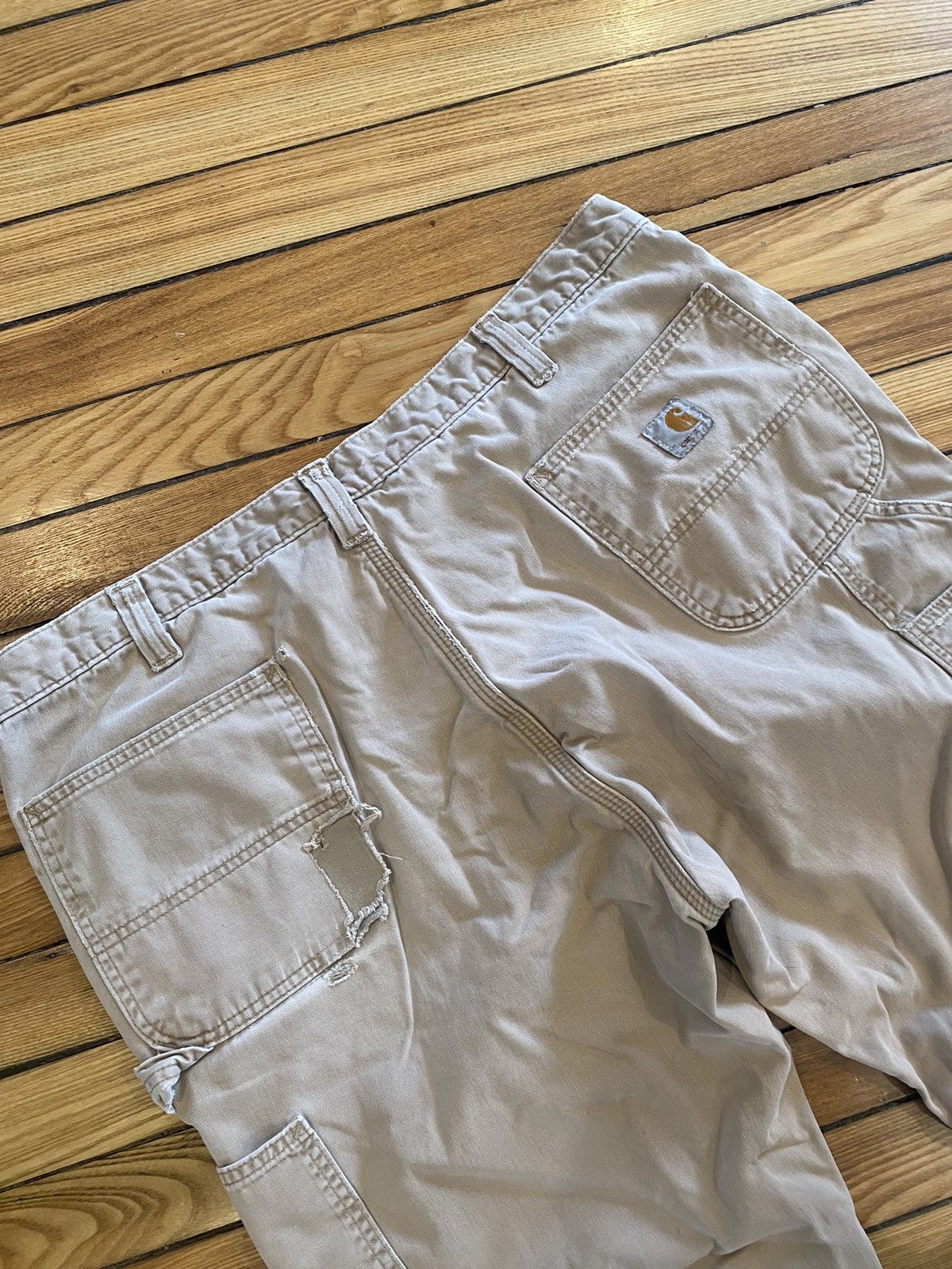 Carhartt Carhartt blanket lined distressed work pants 40-32 Size US 40 / EU 56 - 3 Thumbnail