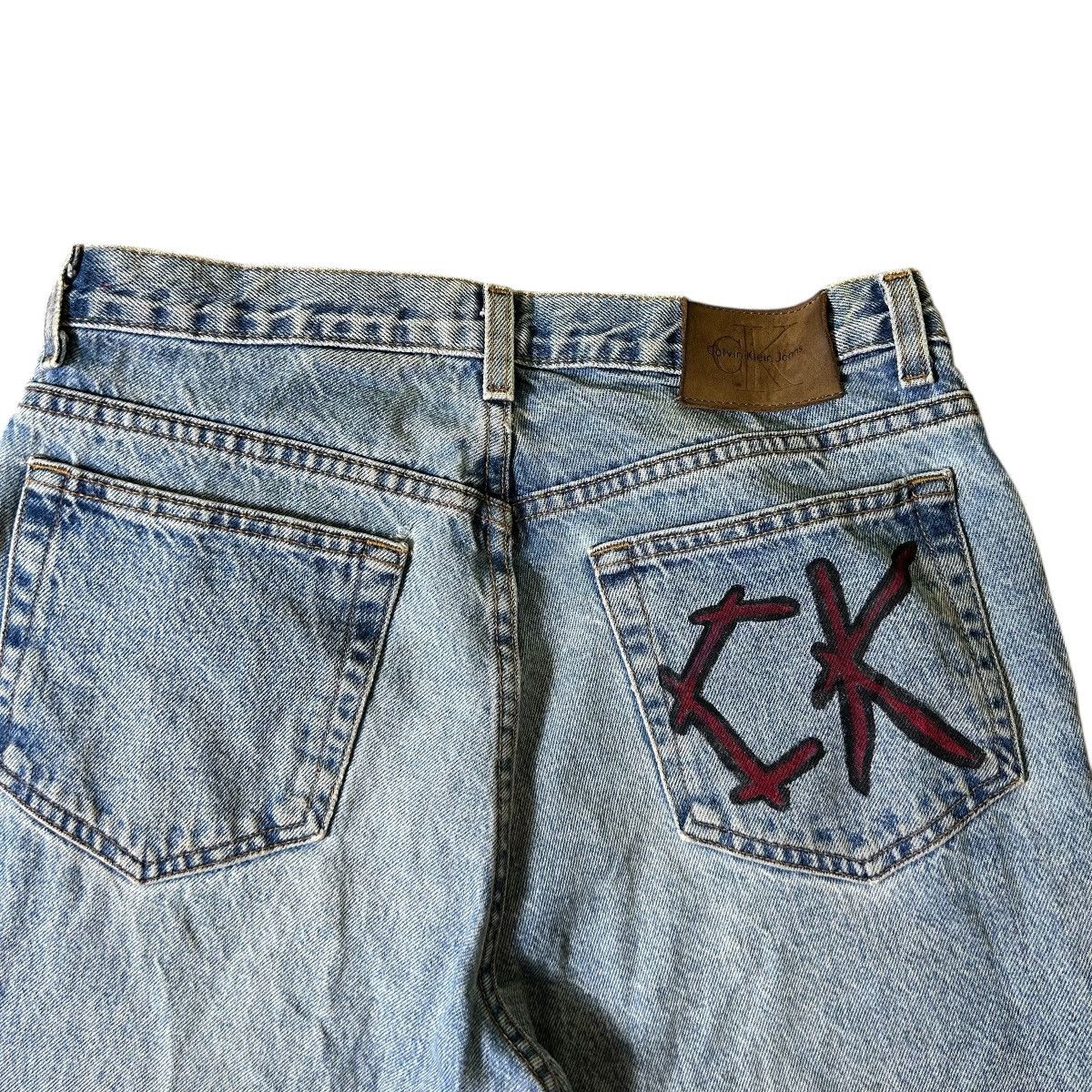 Calvin Klein Vintage Calvin Klein Custom Denim Pants Size US 31 - 4 Thumbnail