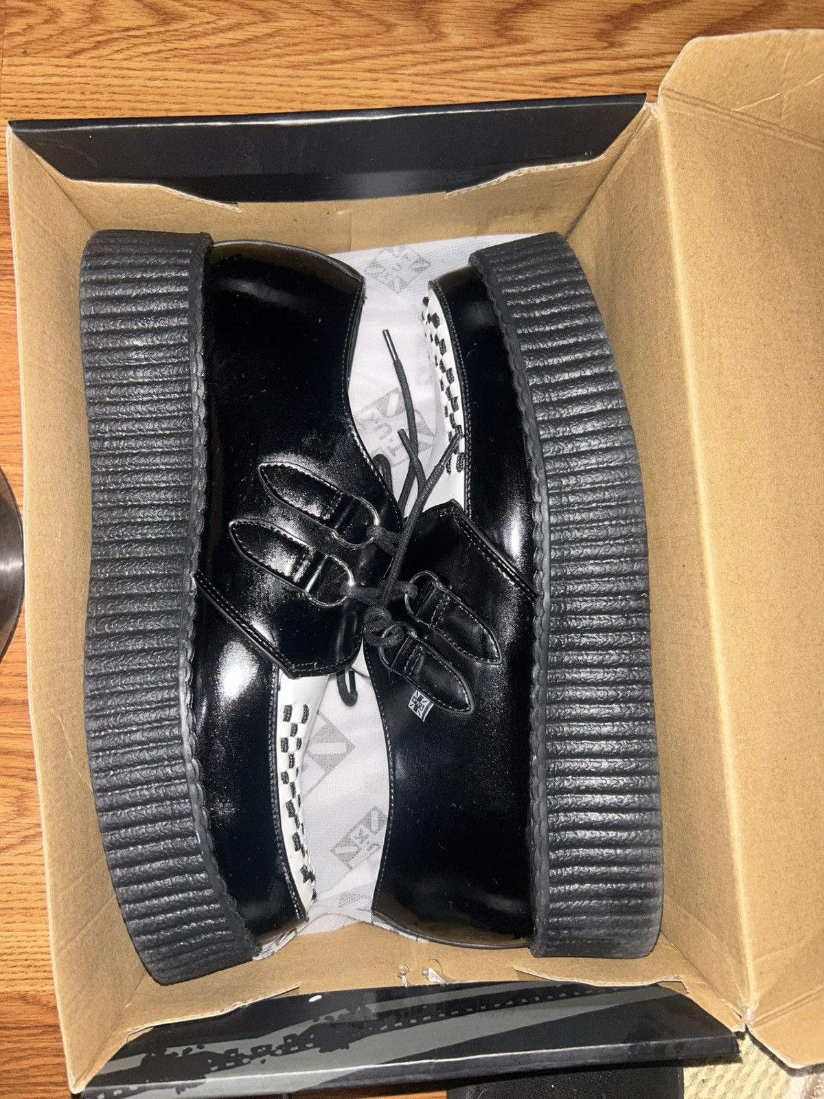 T.U.K. Footwear Classic Two-Tone Viva Mondo Creepers Size US 12 / EU 45 - 2 Thumbnail