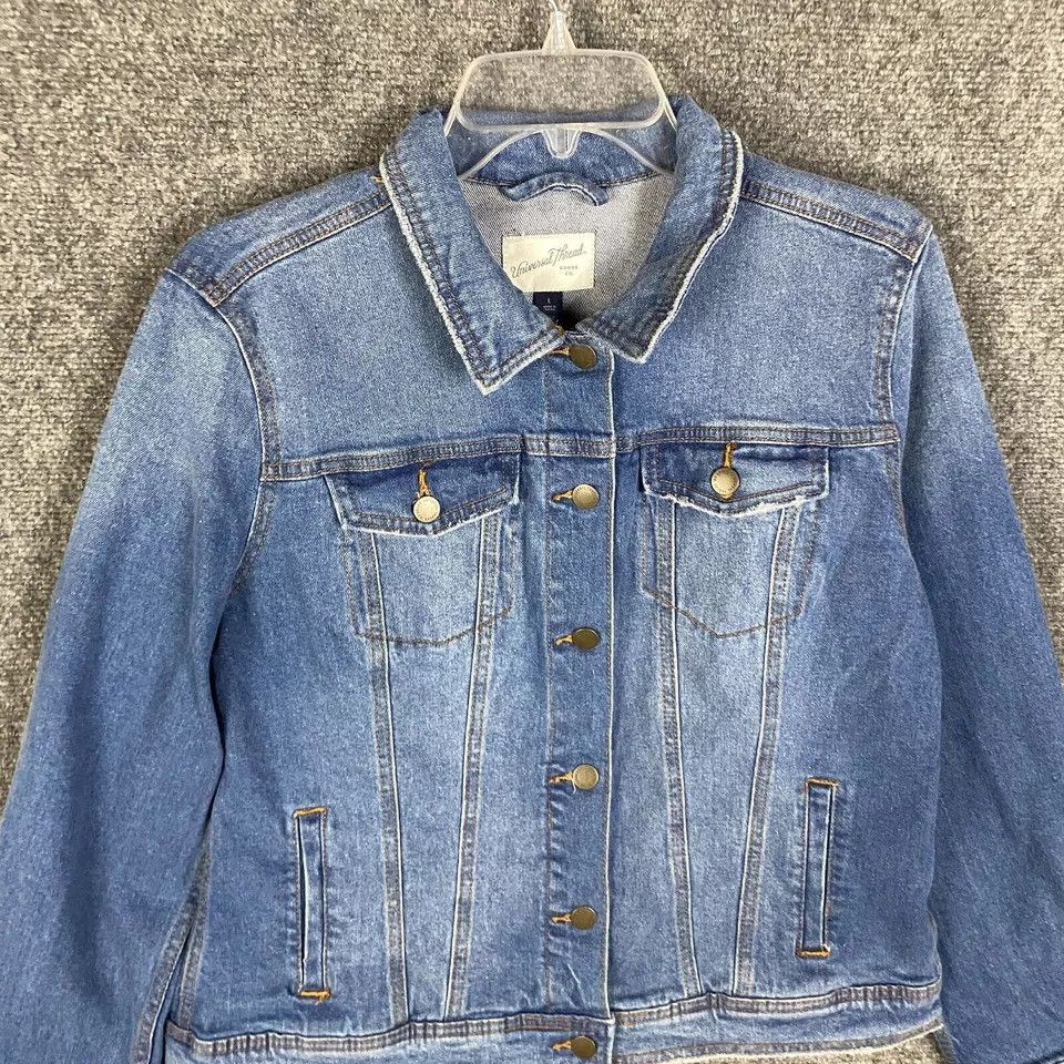 Other Universal Thread Denim Jacket Women's Large Cotton Blend L Size L / US 10 / IT 46 - 2 Thumbnail