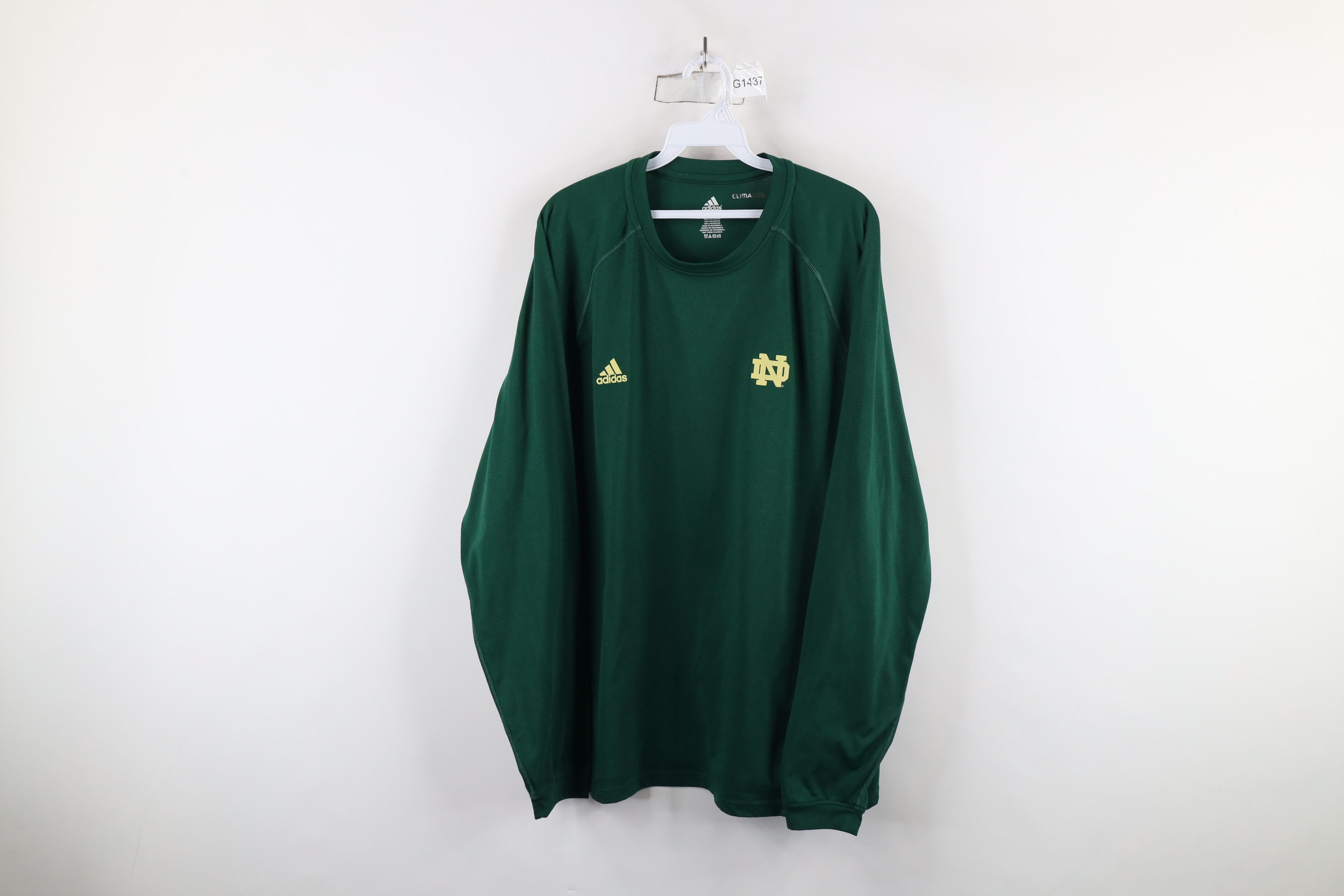 Adidas × Vintage Adidas Notre Dame University Football Long Sleeve T-Shirt Size US XL / EU 56 / 4 - 1 Thumbnail