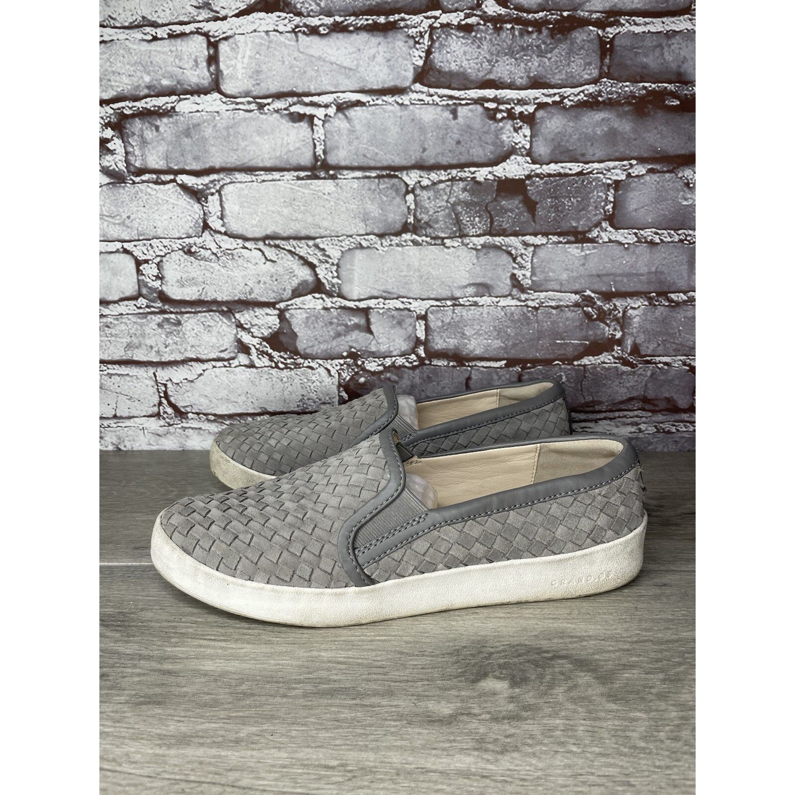 Cole Haan Cole Haan Grand Pro Gray Woven Suede Leather Slip On Shoes W Size US 11 / IT 41 - 13 Thumbnail
