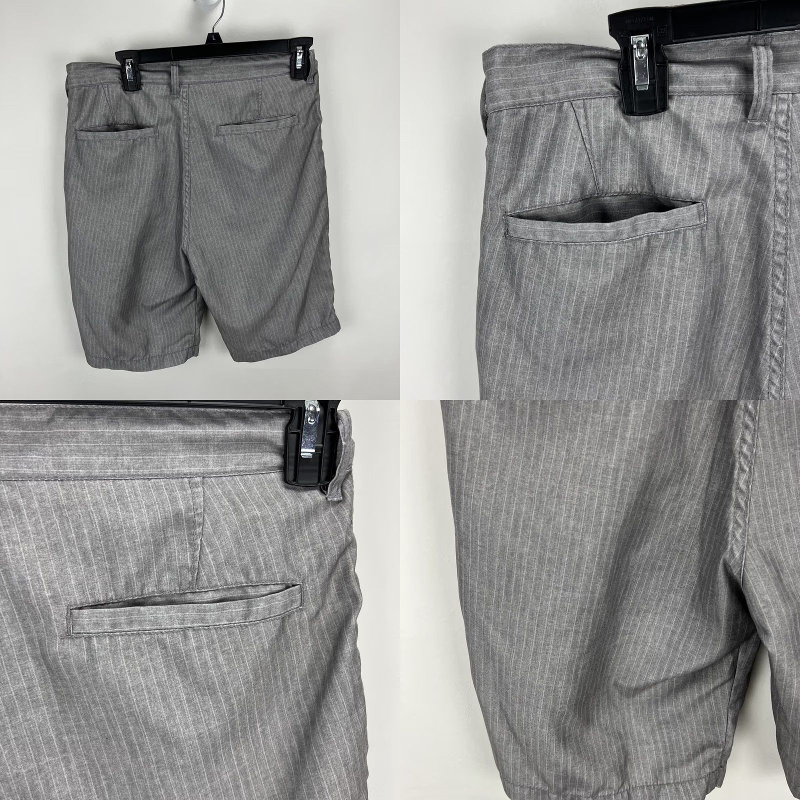 Billabong Billabong Submersibles Men’s Gray Shorts Size 30 Waist Pinstripe Chino 9.5” Inseam Casual Ready Wear Womens? Size US 30 / EU 46 - 8 Thumbnail