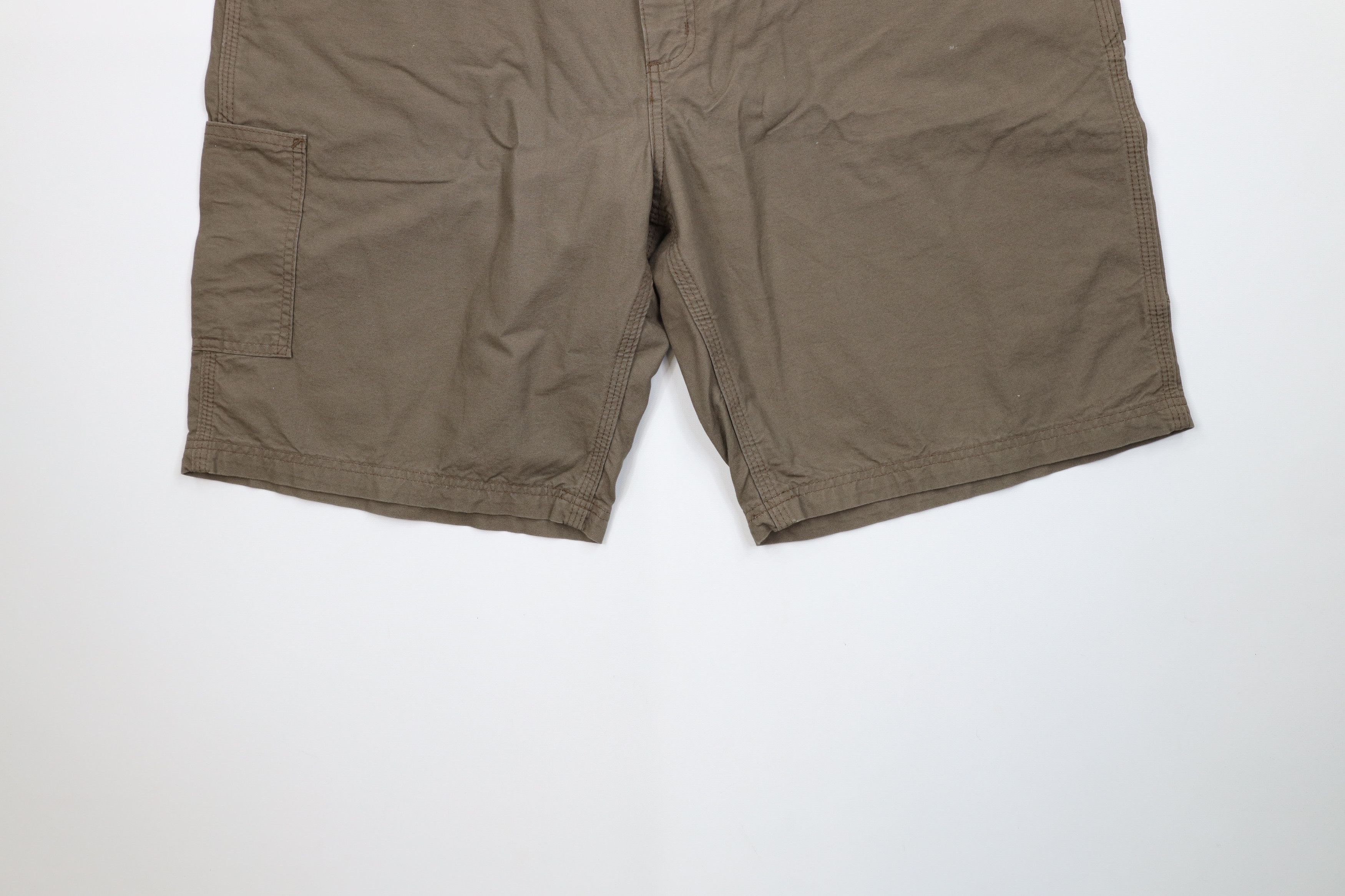 Carhartt Vintage Y2K Carhartt Relaxed Dungaree Shorts Light Brown Size US 40 / EU 56 - 4 Thumbnail