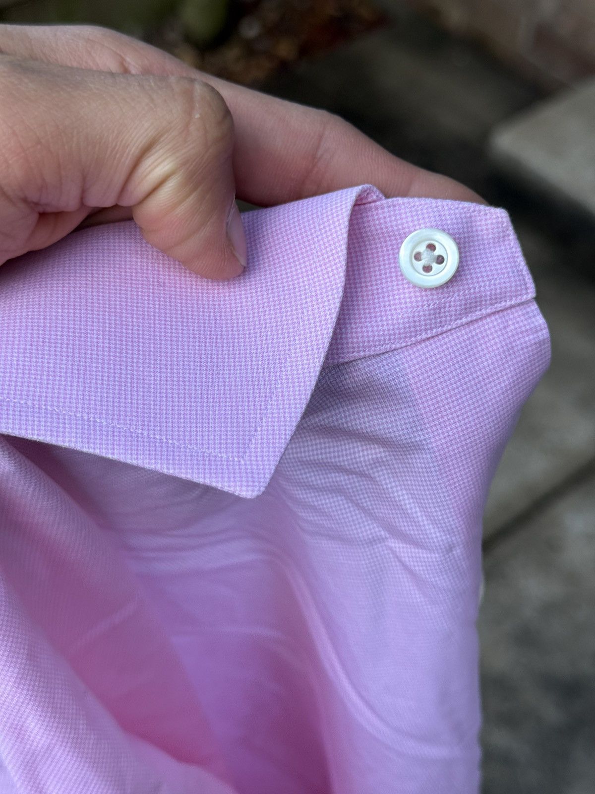 Ledbury Fine Oxford Pink End-On-End Size 36R - 4 Thumbnail