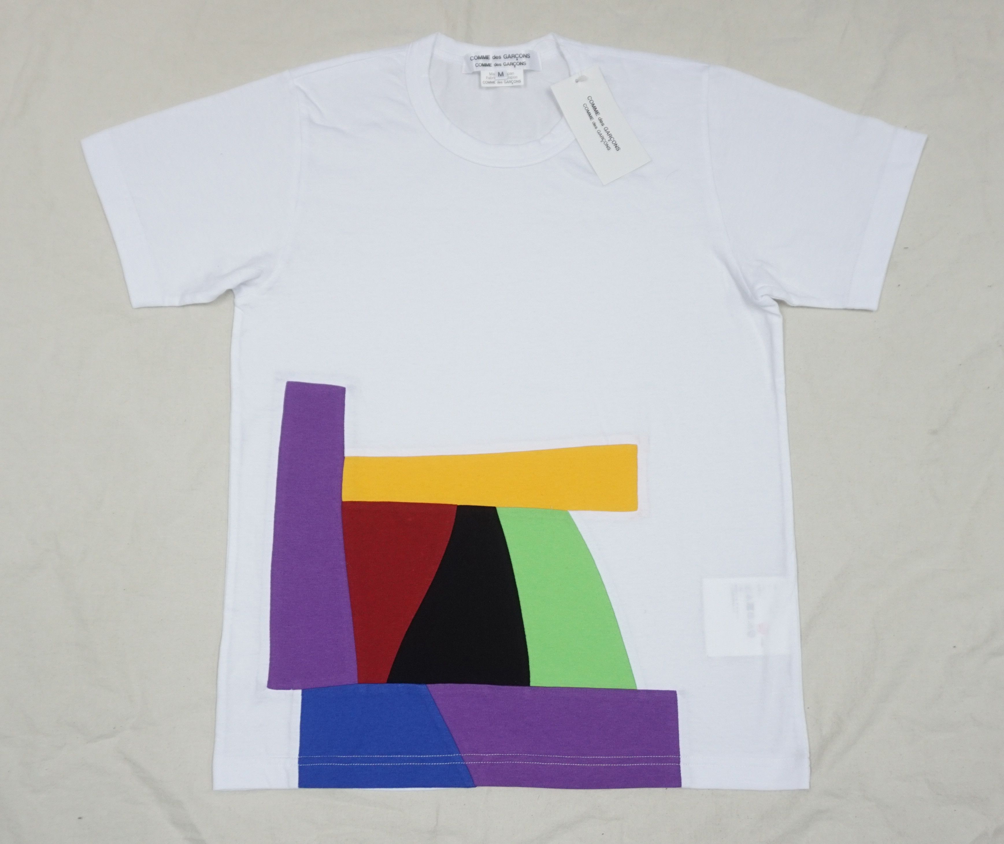 Comme des Garcons × Designer × Rei Kawakubo Comme des Garcons RH-T004-051-1-3 White T-shirt Size US M / EU 48-50 / 2 - 1 Thumbnail
